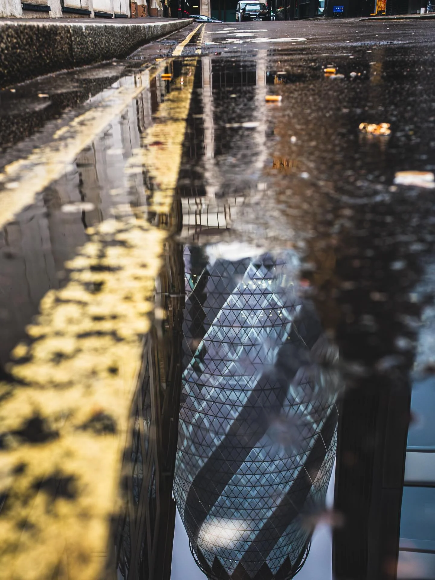 Reflections after the Rain. #london #streetphotography  #fujifilm #reflection #urban