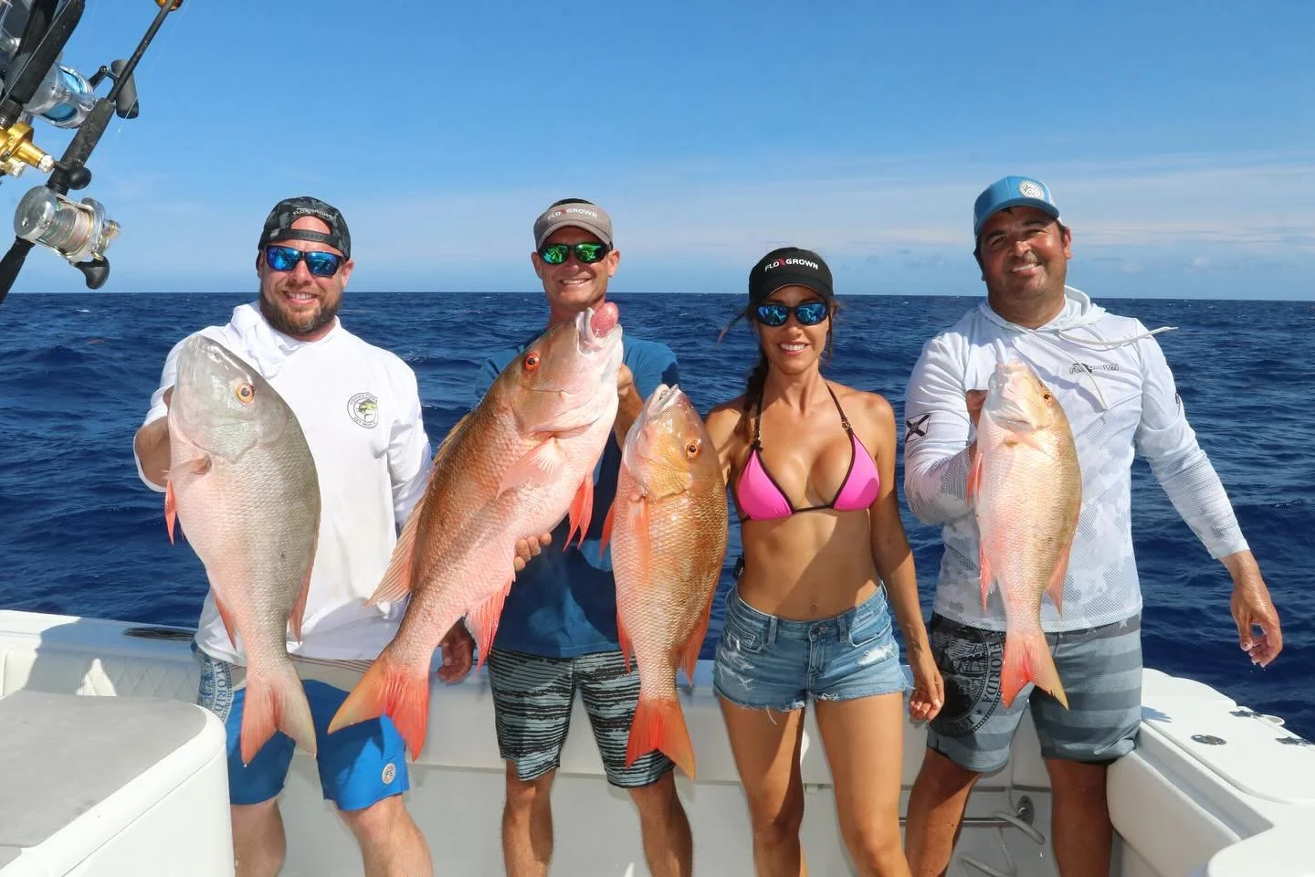 Great fishing trip with @captjimmynelson and @fishingwithluiza lots of Mutton Snapper!

#fishing