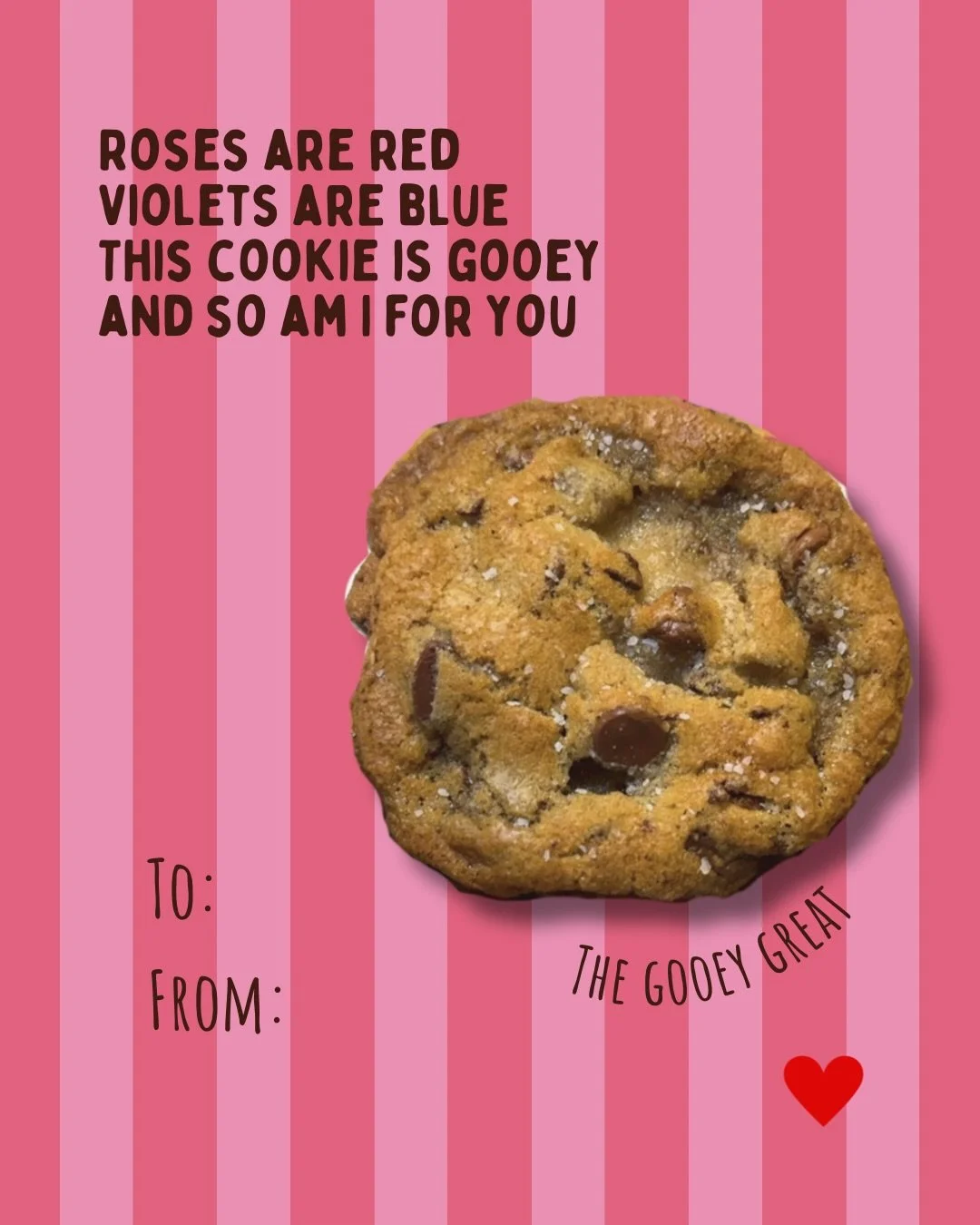 Valentine&rsquo;s Day just got sweeter 💘🍪
Get 14% off your order now through February 12 at 5PM! 

Repost or share a card with someone you love &mdash; and send something sweet their way. 💌 🍪 

👩🏾&zwj;🍳💗👩🏾&zwj;🍳