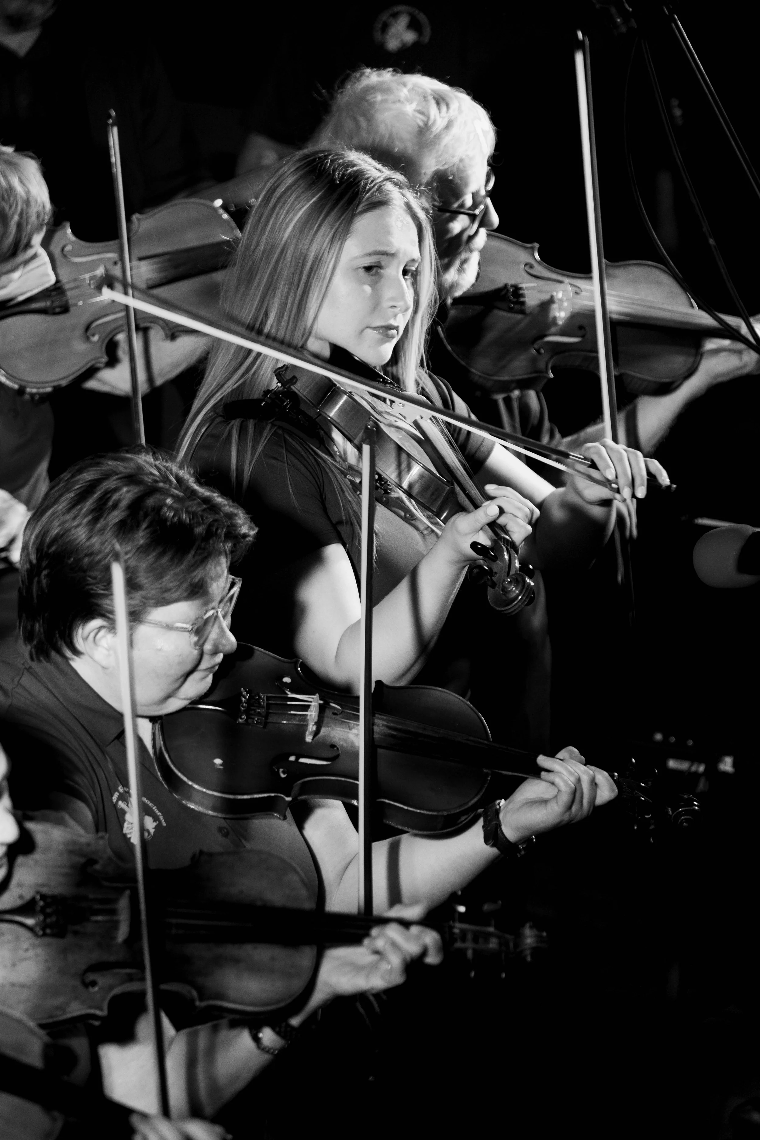 Cape Breton fiddle players onstage 2022.