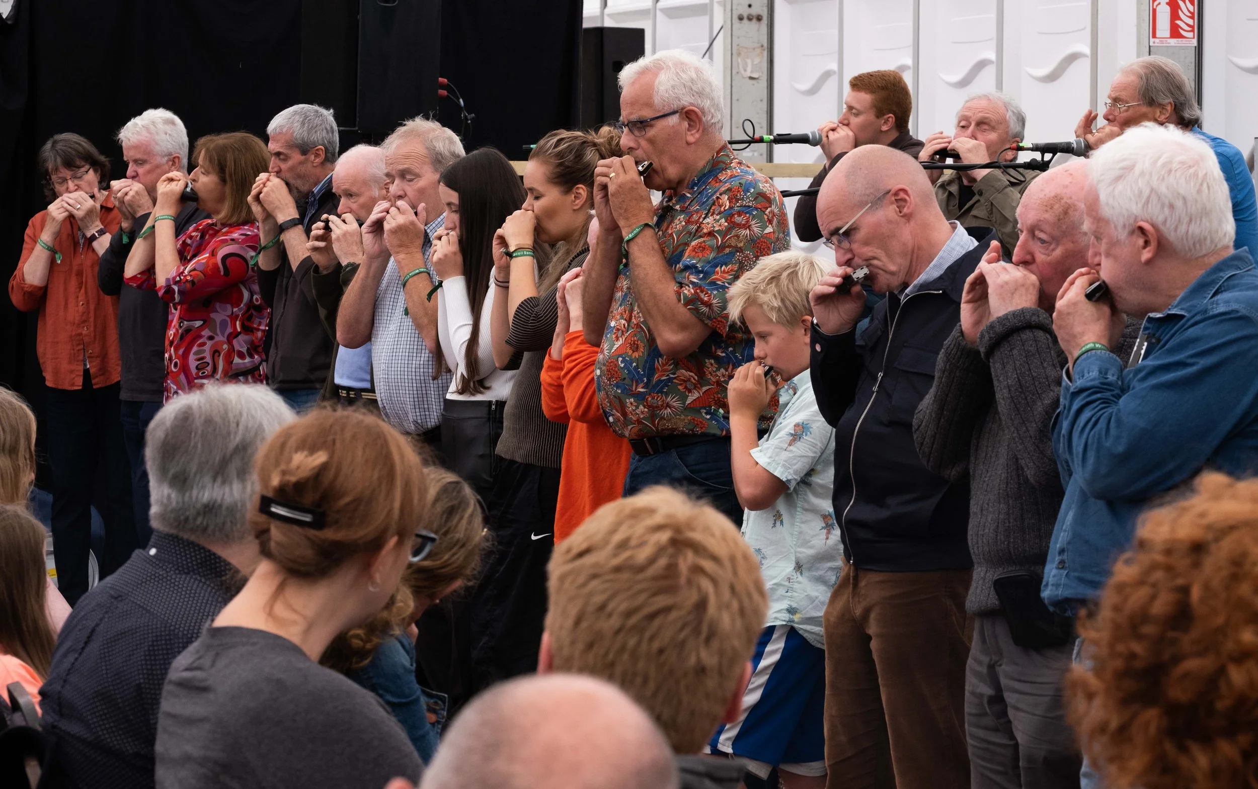 Harmonica students perform during the harmonica recital 2022.