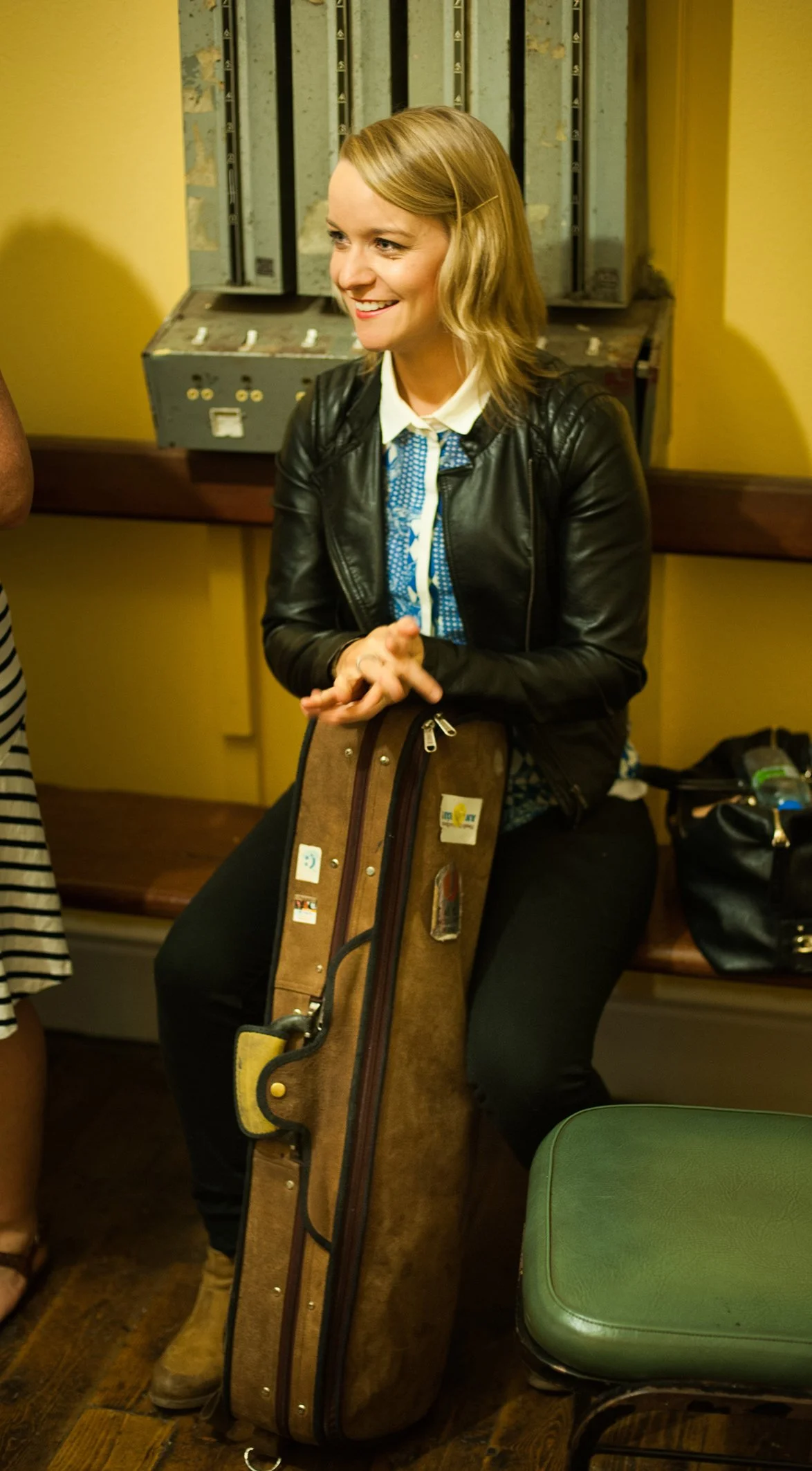 Tara Breen backstage during the 2014 fiddle recital.