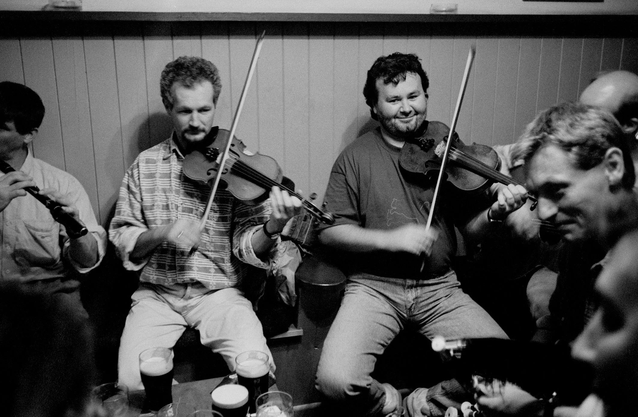 Kieran and Terry Crehan playing in D'Arcy's of Mullagh 1995.