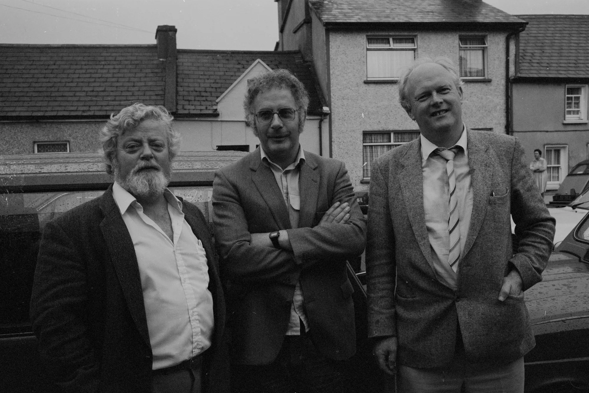 Tom Munnelly, Harry Hughes and Muiris Ó Rócháin, 1987.