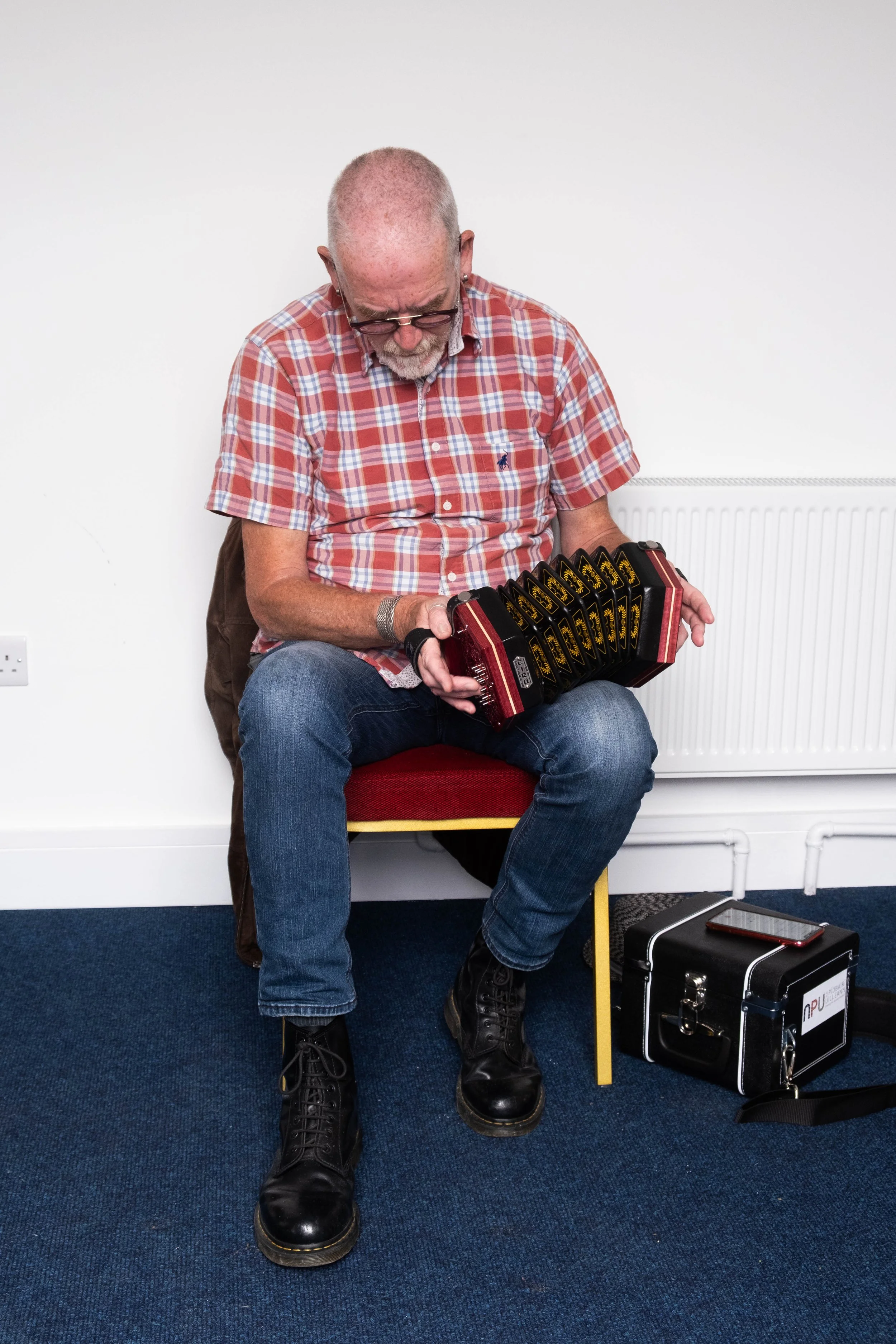 A student in Jacqueline McCarthy's concertina class 2022.