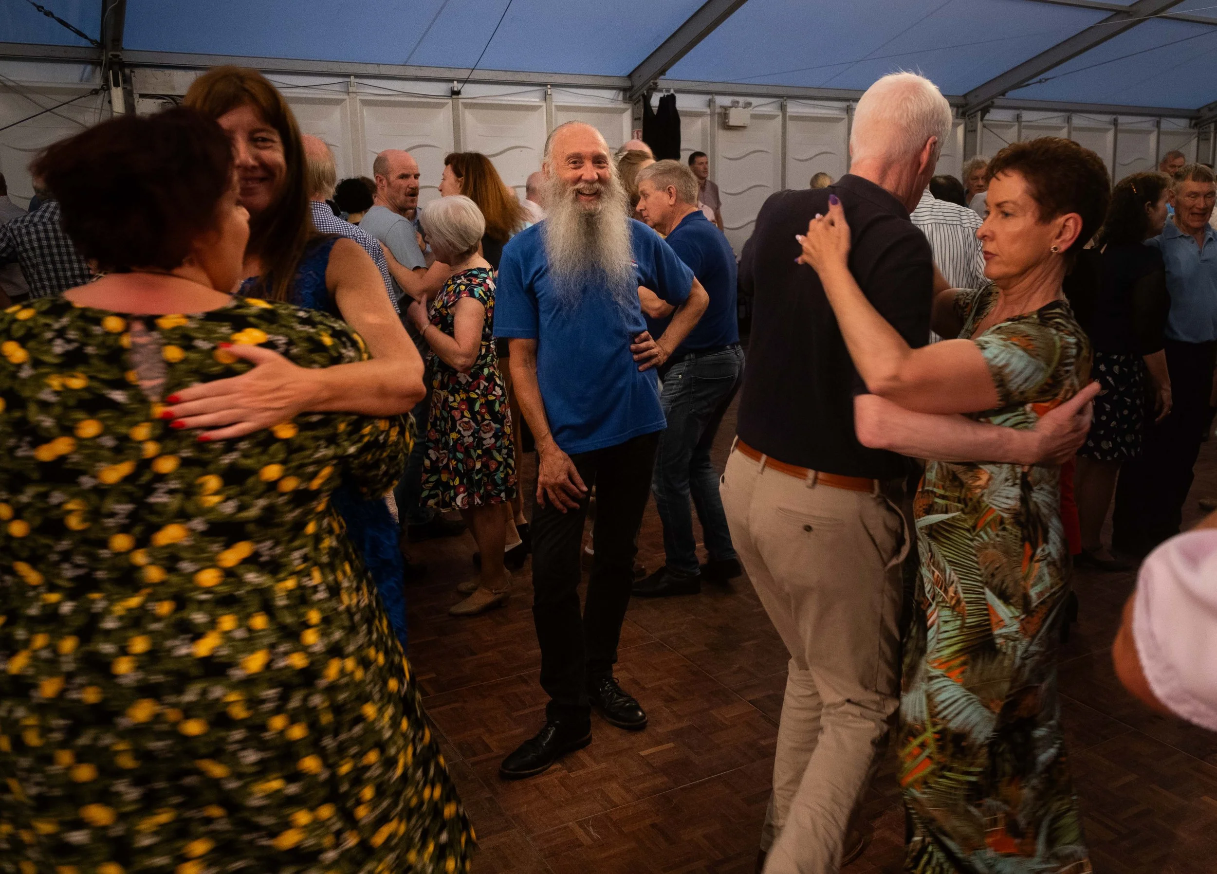 Bill Lynch at an evening céilí in the Mill Marquee 2023.