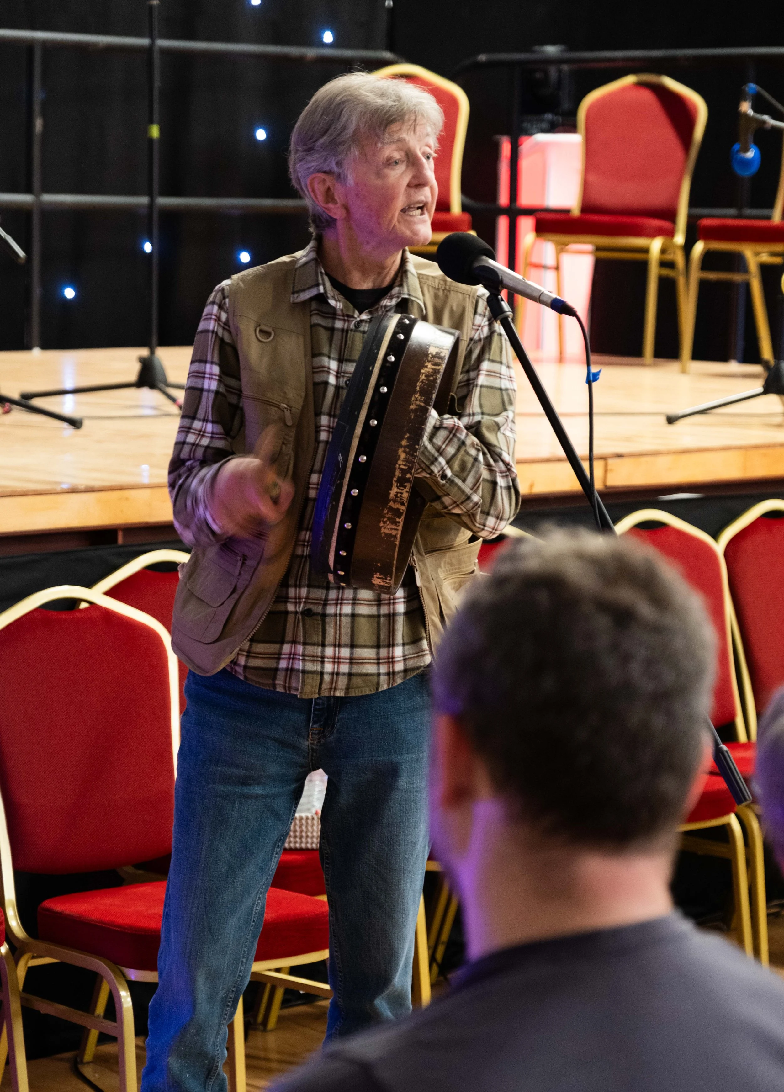 Kevin Conneff performing in the singing recital 2024.