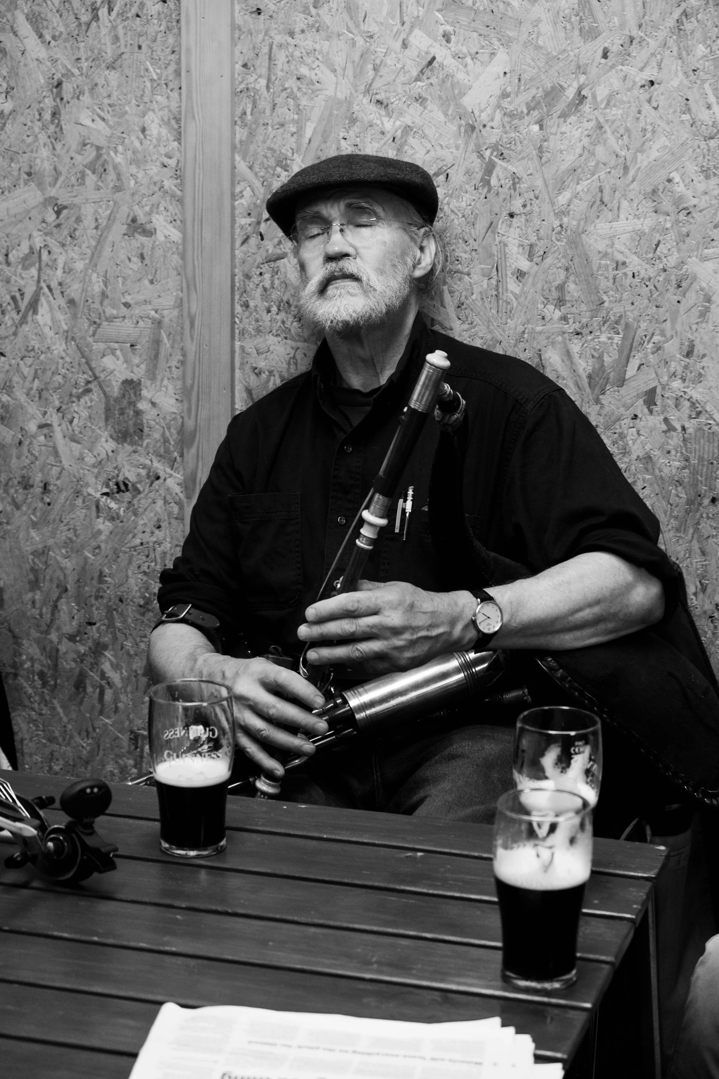 Bill Thomas in a session in Cleary's 2022.