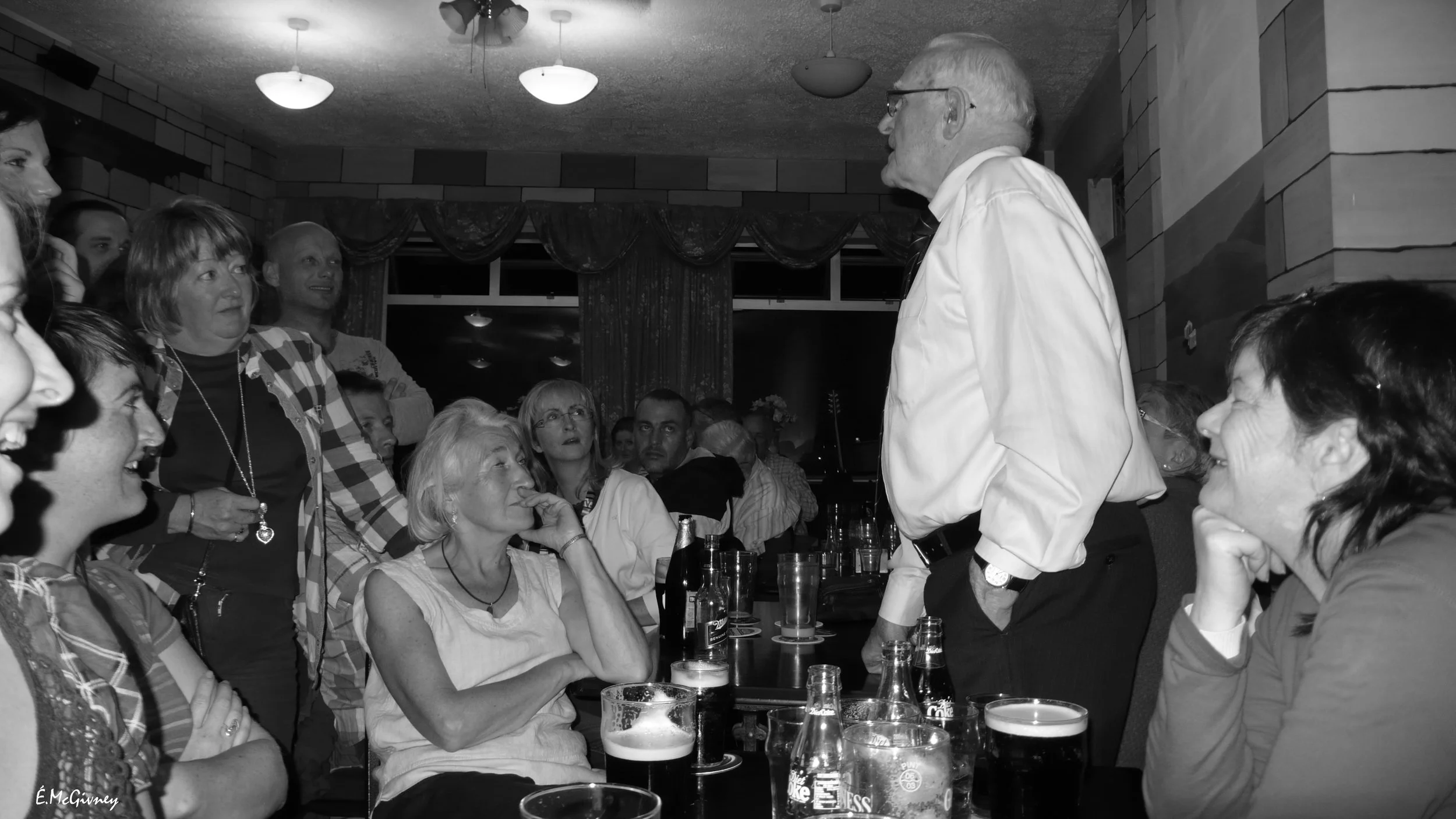 Mick Quinn, story teller.
