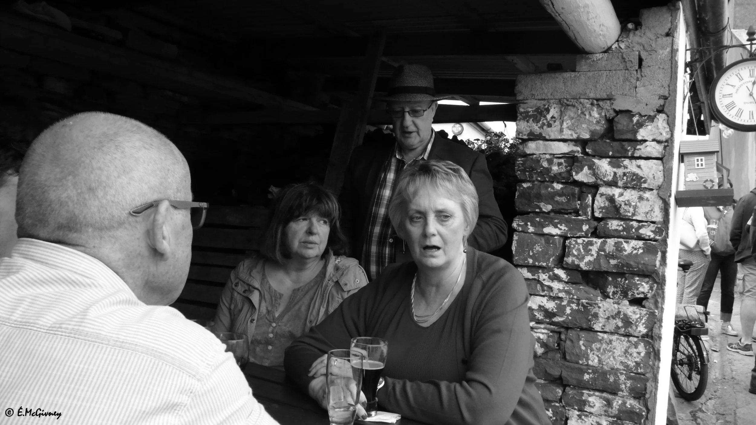 Mairead Stewart with Sinéad Mullen and Murdo McDonald.