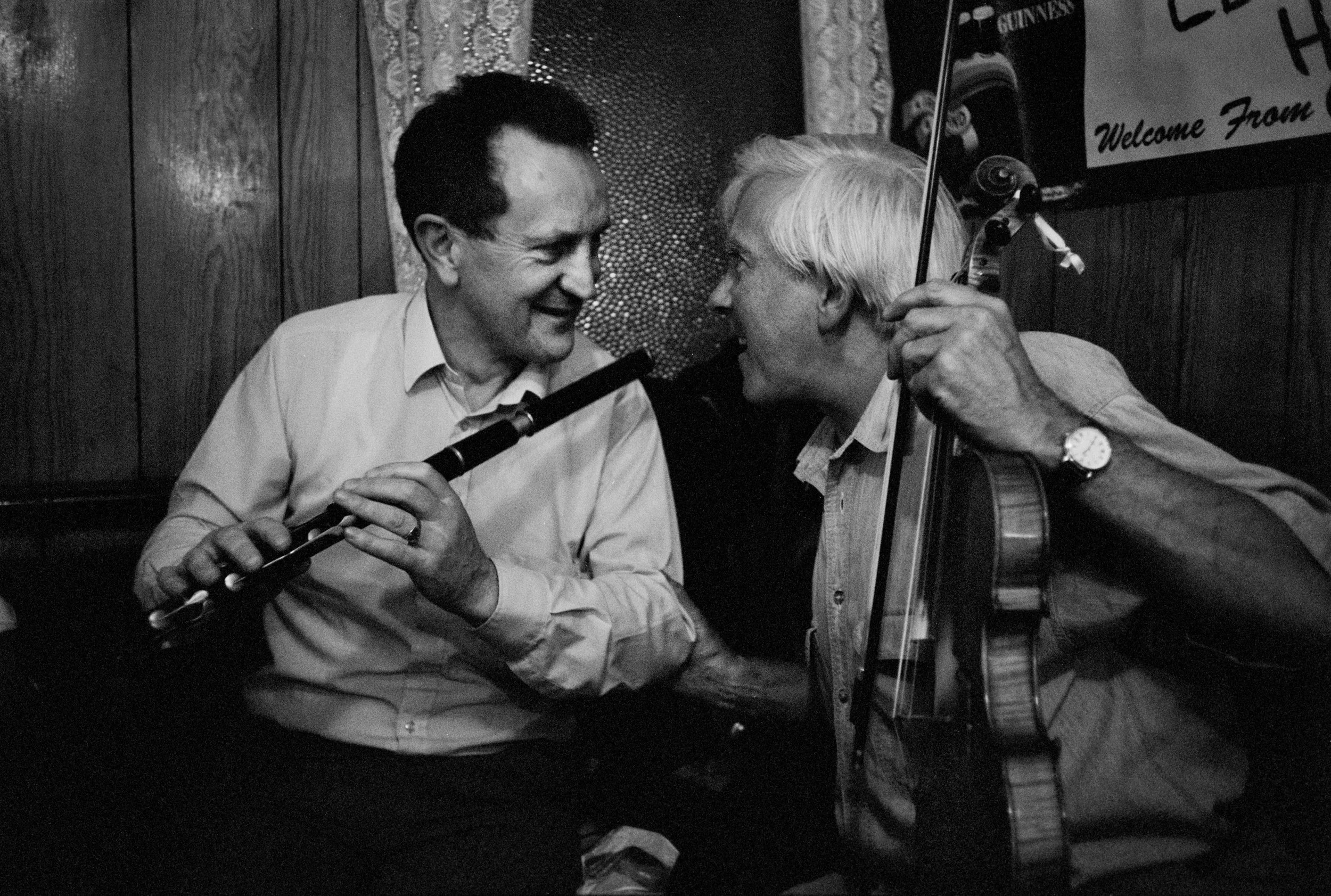 PJ Crotty and Brendan McGlinchey in the Central Hotel 1994.