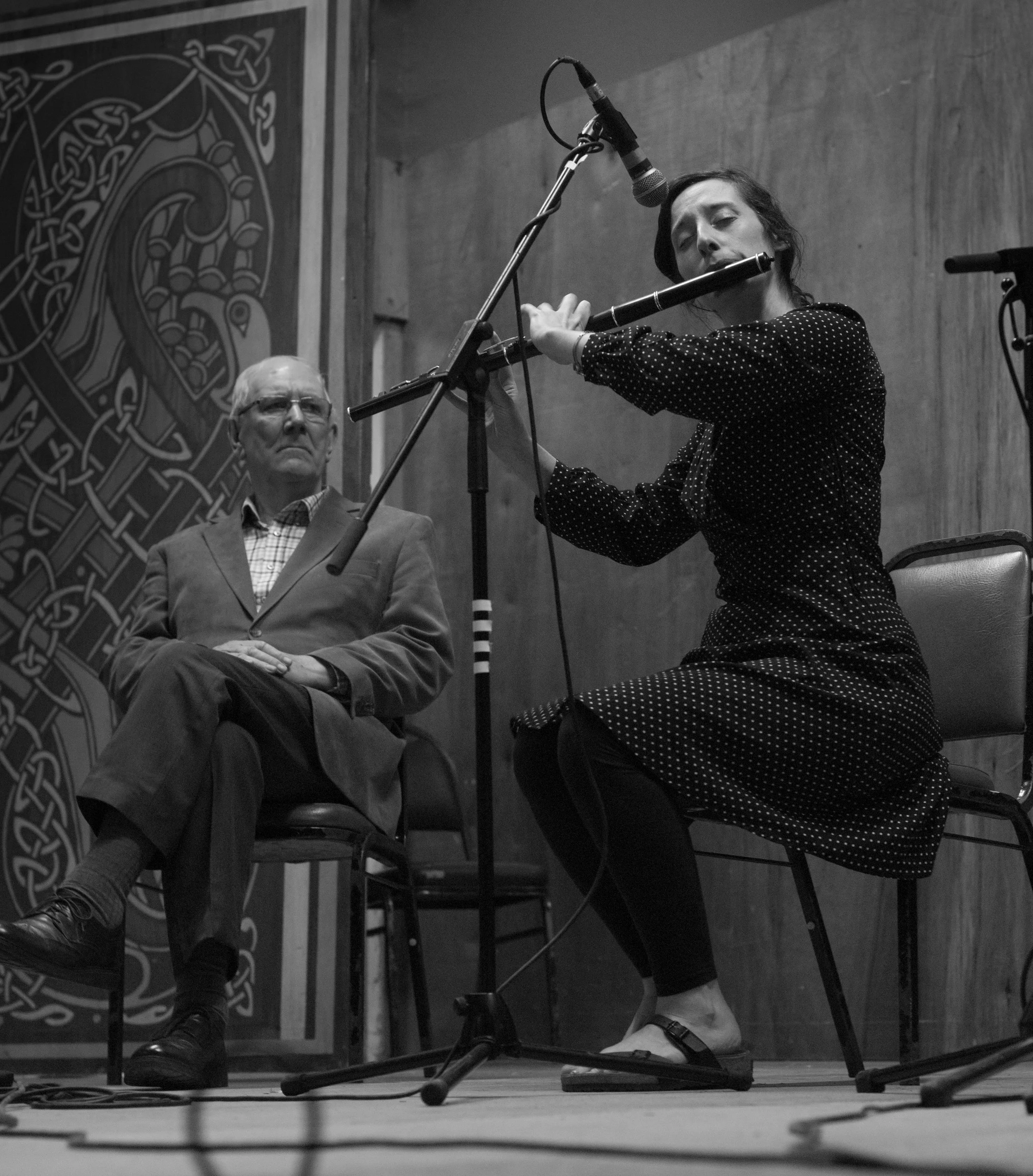 Aoife Granville playing in the tribute to Mick Hand (left) 2016.