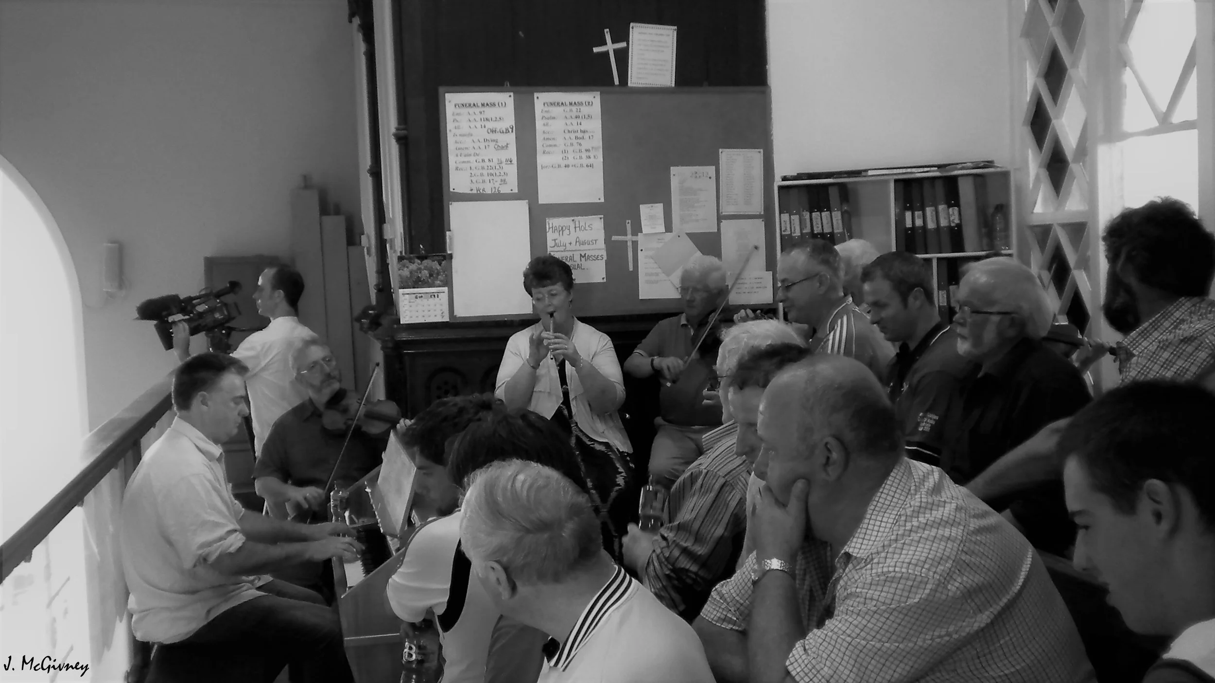 Cór Chúil Aodha performing at the Mass in Irish.