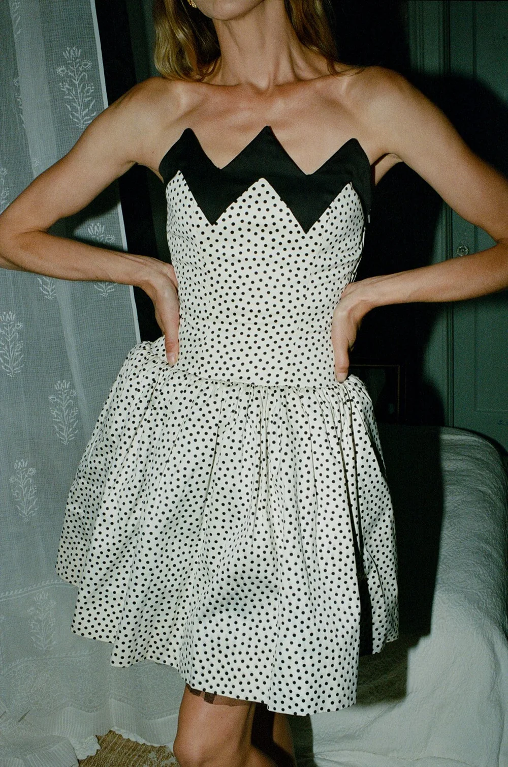 Lanvin 1980s Polka Dot Mini Dress  Studio Dorothy