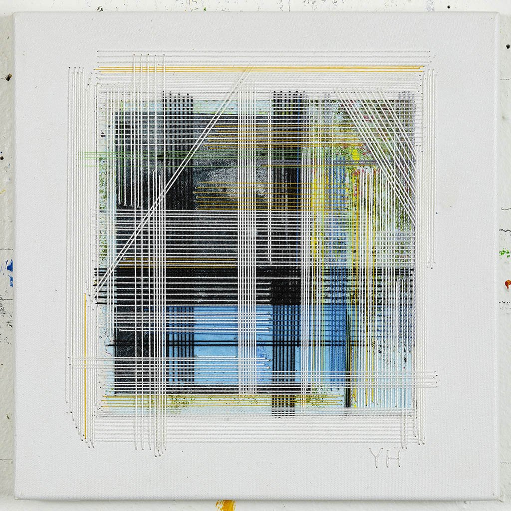 DAGBOK 1 - 11
Broderi - collage på lerret
30 x 30 cm
2022