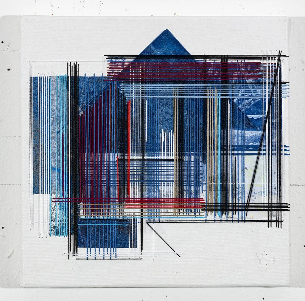 DAGBOK 1 - 11
Broderi - collage på lerret
30 x 30 cm
2022