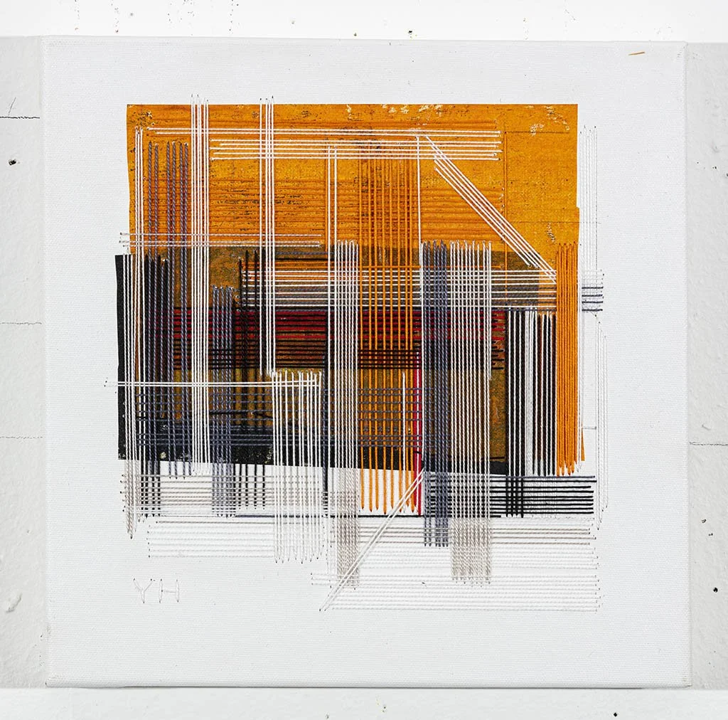 DAGBOK 1 - 11
Broderi - collage på lerret
30 x 30 cm
2022