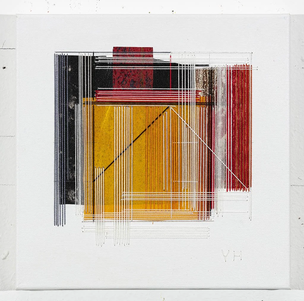 DAGBOK 1 - 11
Broderi - collage på lerret
30 x 30 cm
2022