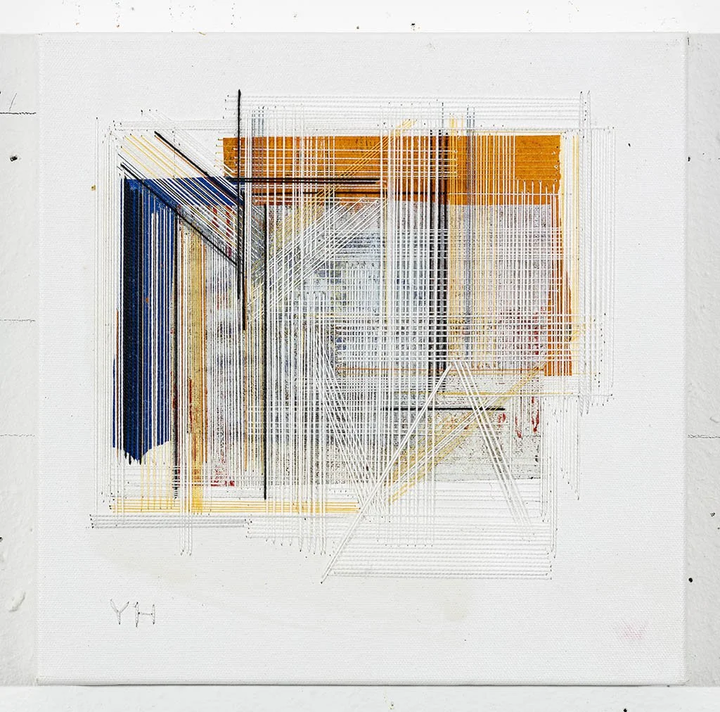 DAGBOK 1 - 11
Broderi - collage på lerret
30 x 30 cm
2022