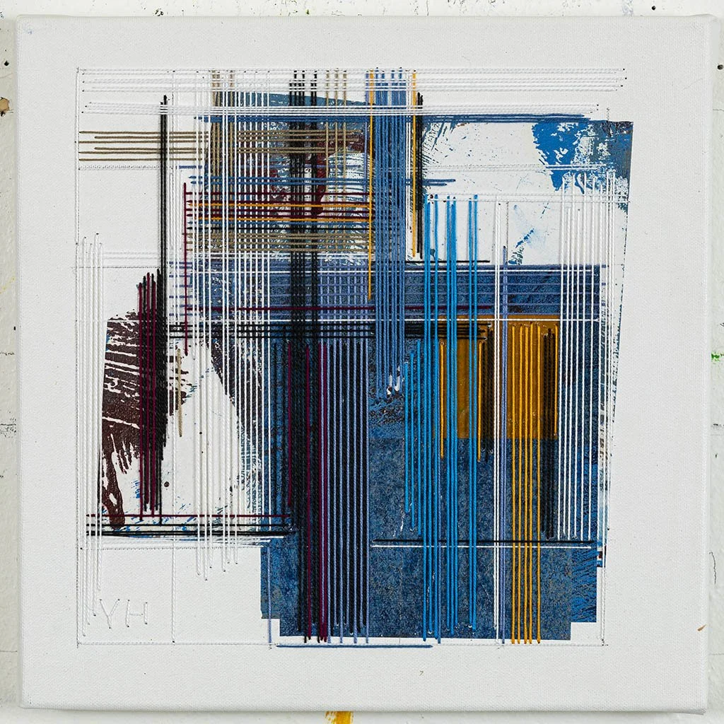 DAGBOK 1 - 11
Broderi - collage på lerret
30 x 30 cm
2022