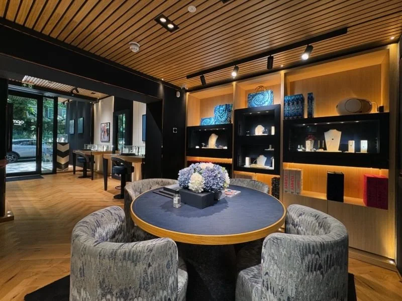 Air conditioning system installed within a high-end retail environment to maintain consistent comfort for customers and staff.