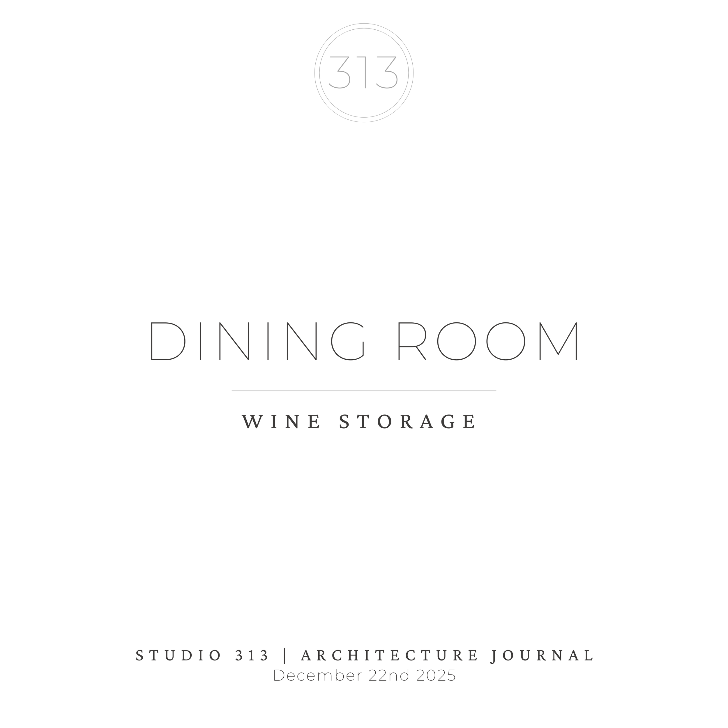 Dining Room | Wine Storage 
