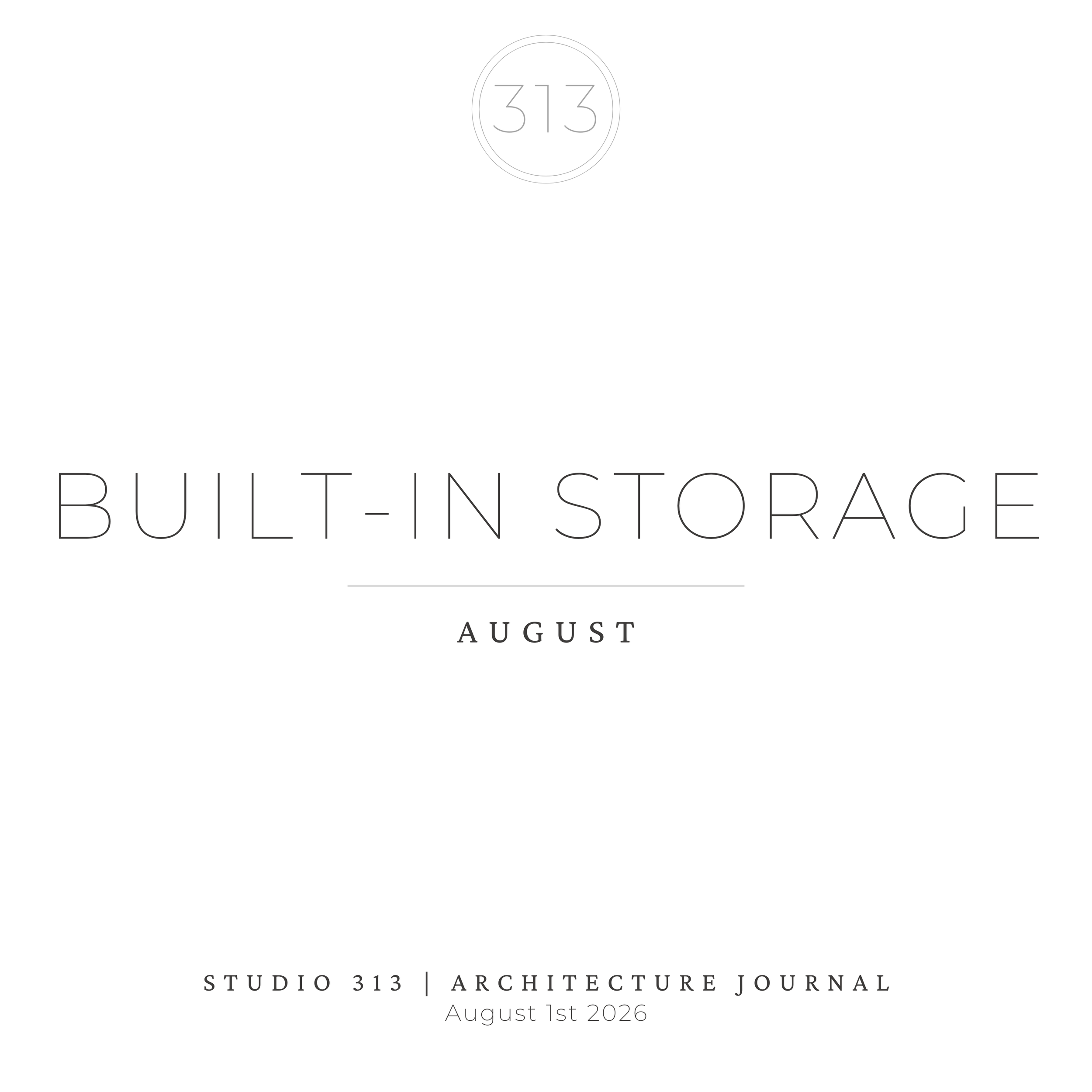 Built-In Storage Everywhere
