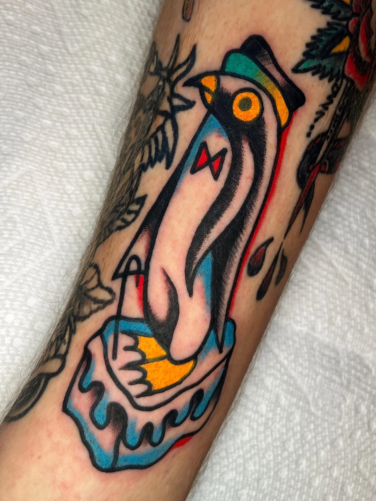 🌞Some healed, some fresh, all love🌞
Tattoos made @twinsunsdurham and @twinsunschapelhill 
thanks y&rsquo;all for the love and support! I love tattoo with my whole body and soul. Some flash, some custom, some off the wall, some from my book.

BOOKIN