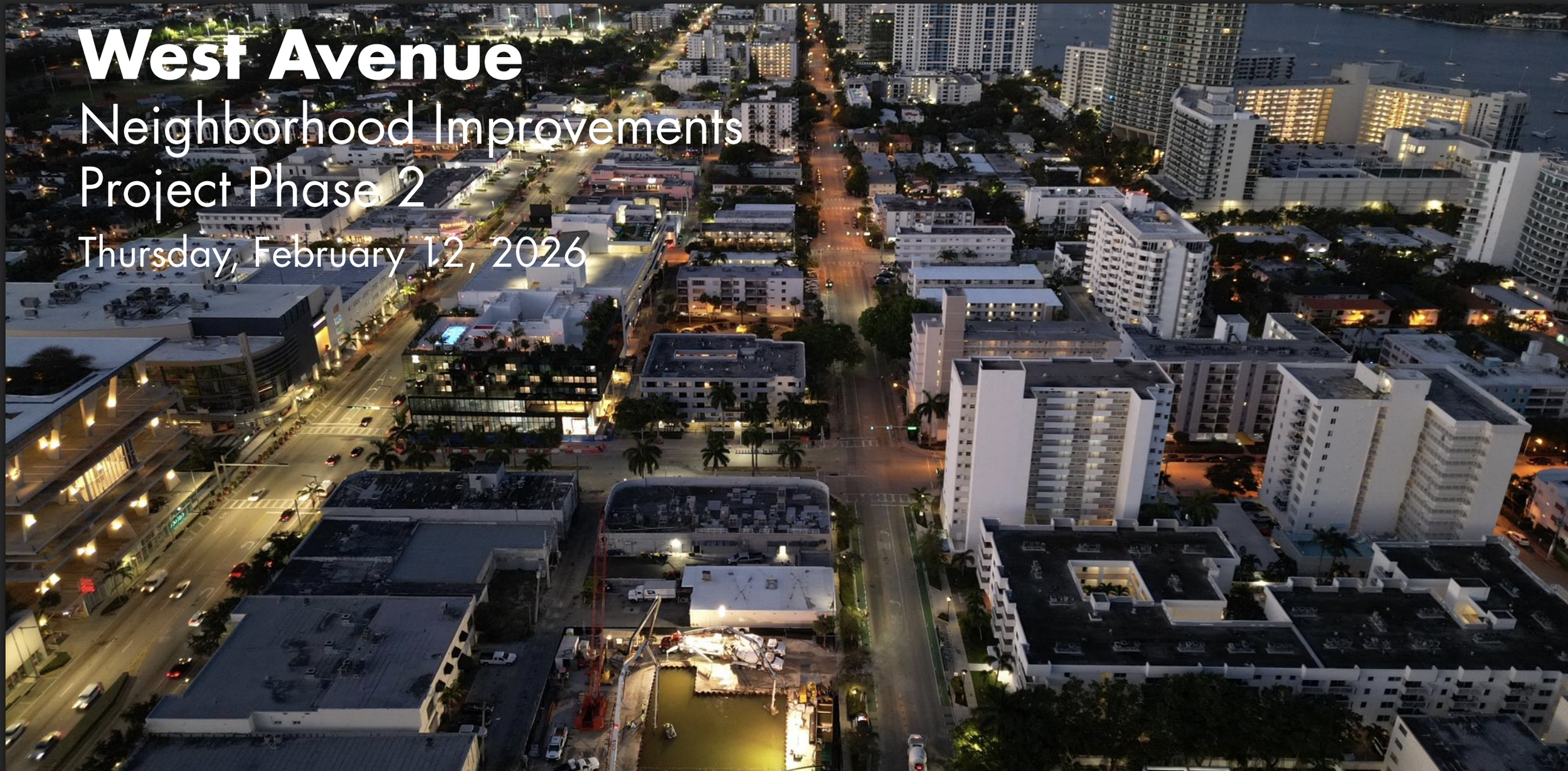 West Avenue Improvements Phase II Update