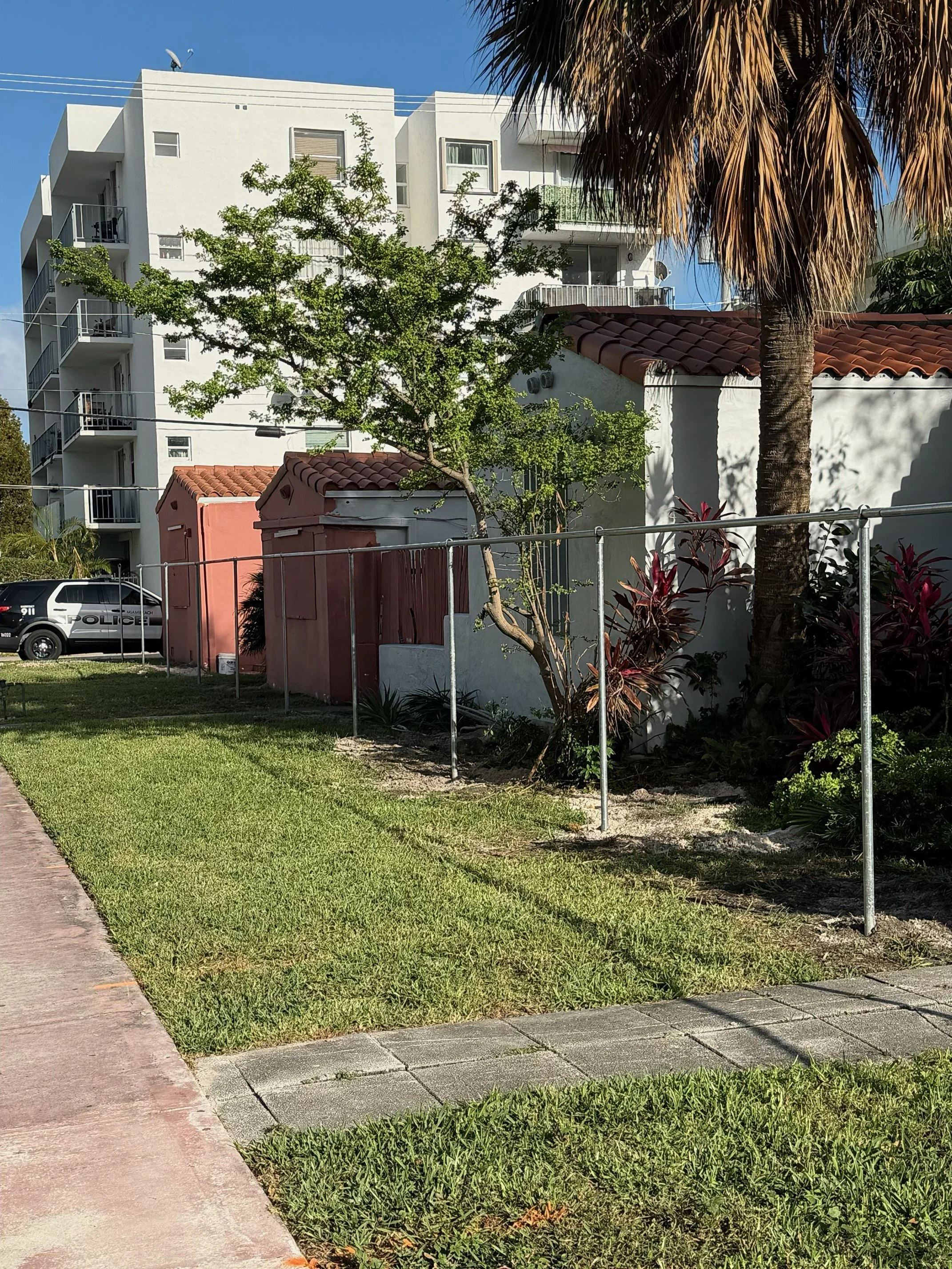 Fence Going Up Around Bikini Hostel