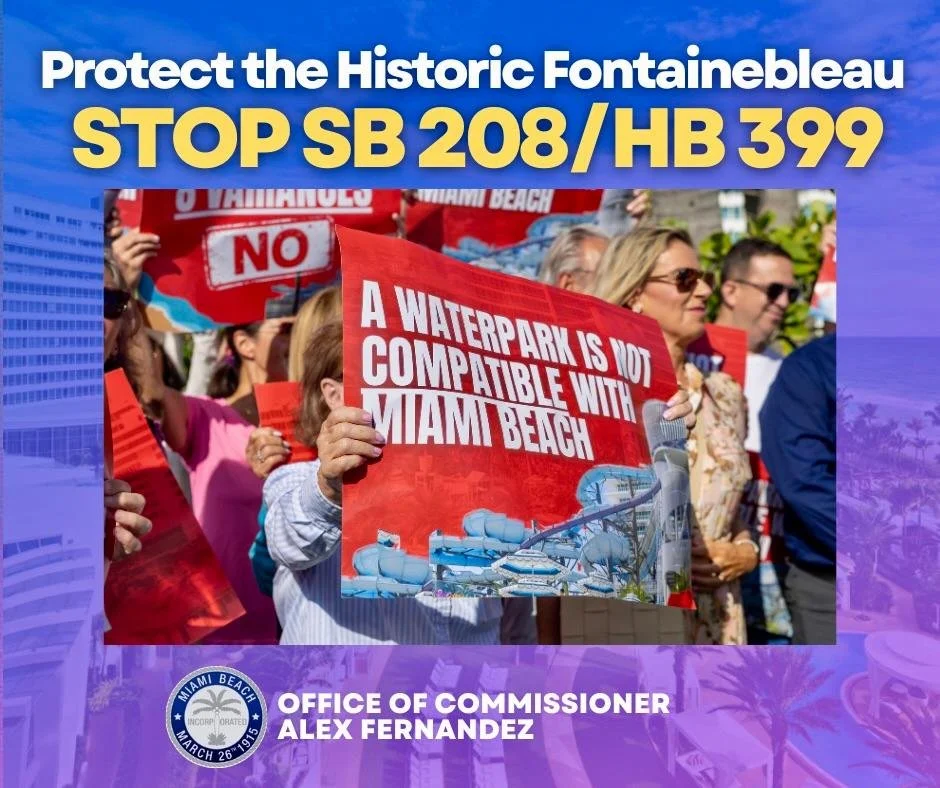 CALL TO ACTION FROM THE OFFICE OF MIAMI BEACH CITY COMMISSIONER ALEX J. FERNANDEZ 