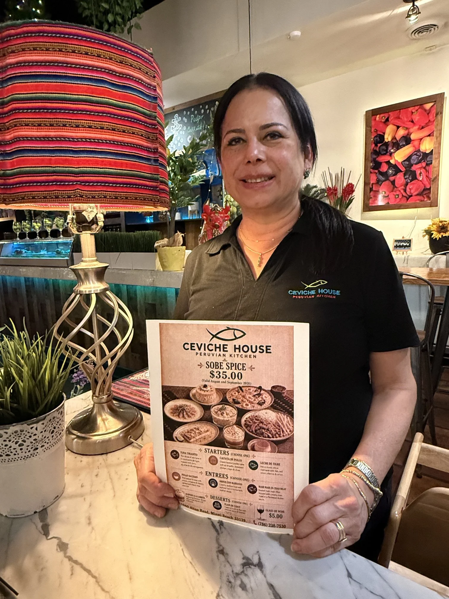 Check out Fiorela Ceviche House SoBe Spice Menu