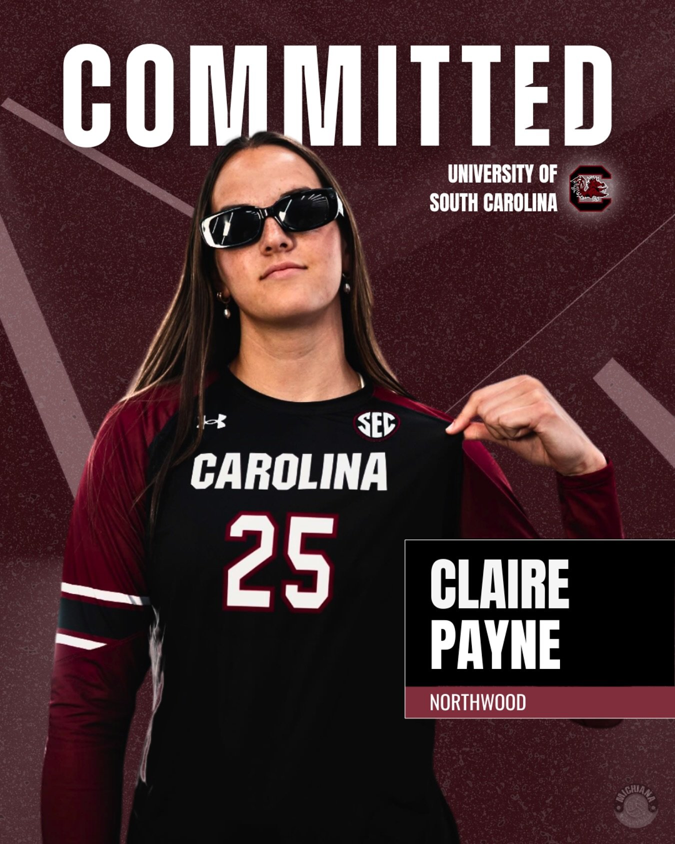 Senior Northwood and @nivajrs standout @claire_payne__ is heading to @gamecockvb! Claire is a dominant Middle Blocker, who led her team to 2024 Section and Regional titles, along with making it all the way to the Final Four. Her presence at the net w