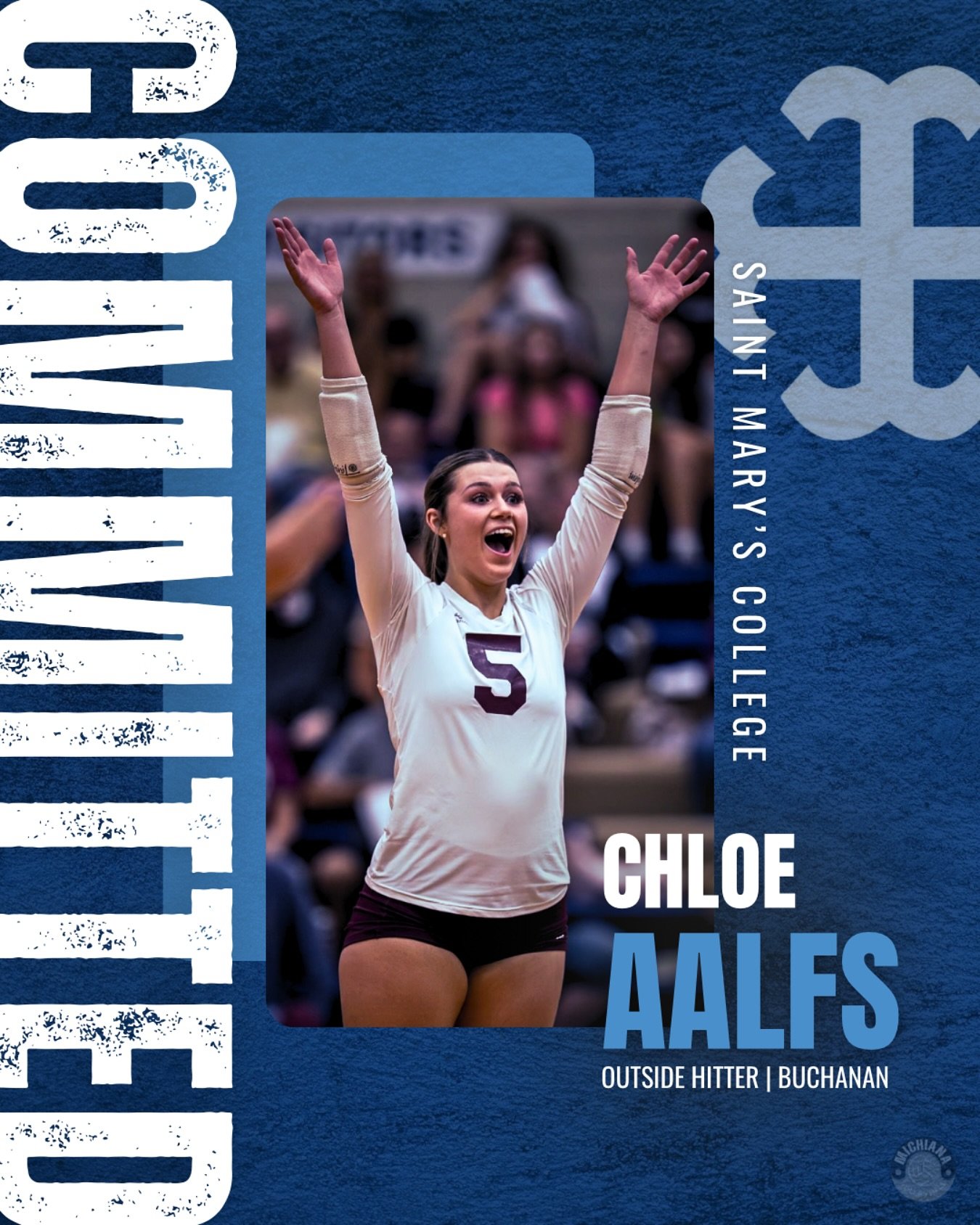 STAYING LOCAL!
Senior OH @chloe.aalfs of @buchananbuckathletics and @nivajrs has committed to @bellesvolleyball! Chloe played a huge role in Buchanan’s success and a go-to option. Under the Lakeland Conference, she was named 1st Team 3 years i
