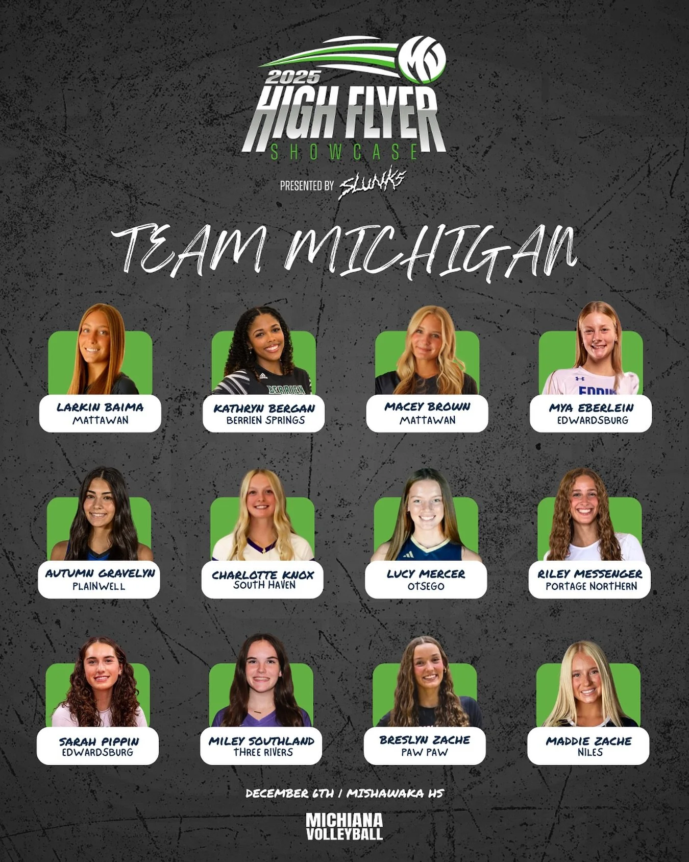 It&rsquo;s time to fly. Here&rsquo;s your 2025 Team Michigan roster for our 1st Annual High Flyer Showcase Presented By Slunks!

Skilled, gritty, and fearless &mdash; this roster has experience. Each player has been a key contributor to their teams s