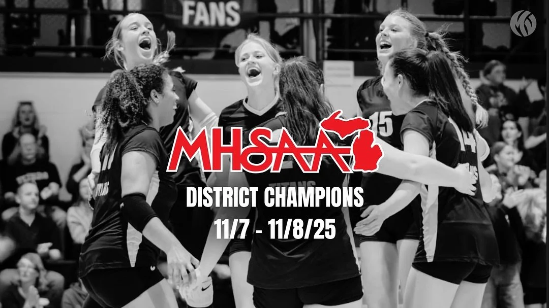 MHSAA Districts are in the books! 

Friday and Saturday matches concluded with a few local schools bringing home a district title. Bangor and Michigan Lutheran highlight our immediate area of representatives in division three and four while Battle Cr