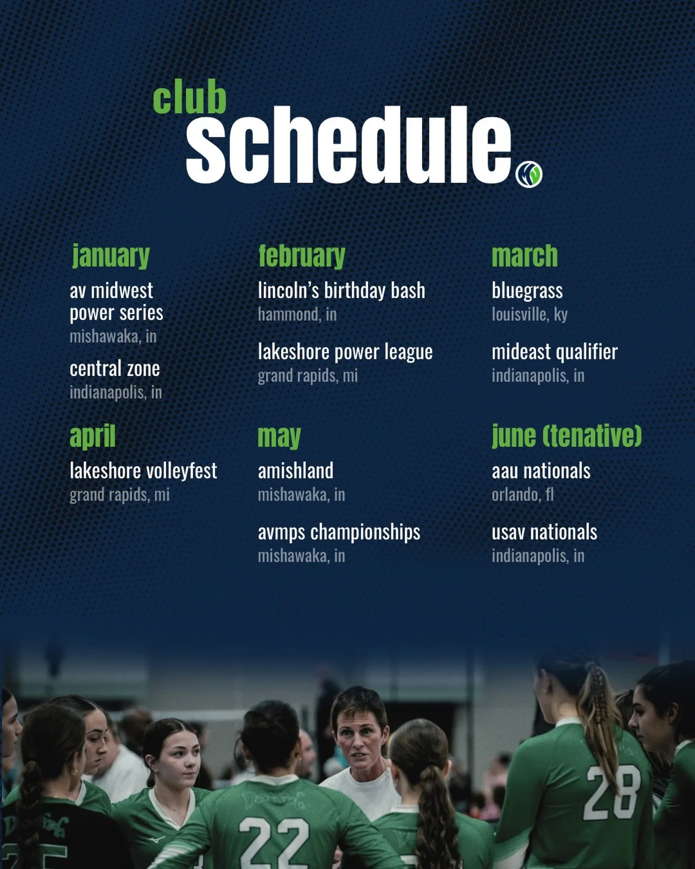 We&rsquo;re excited to get back to the gym. 📸

Michiana Volleyball will be attending several club tournaments throughout 2026 and is now booking photo and video coverage for players, teams, and families!

Whether it&rsquo;s game action, team moments