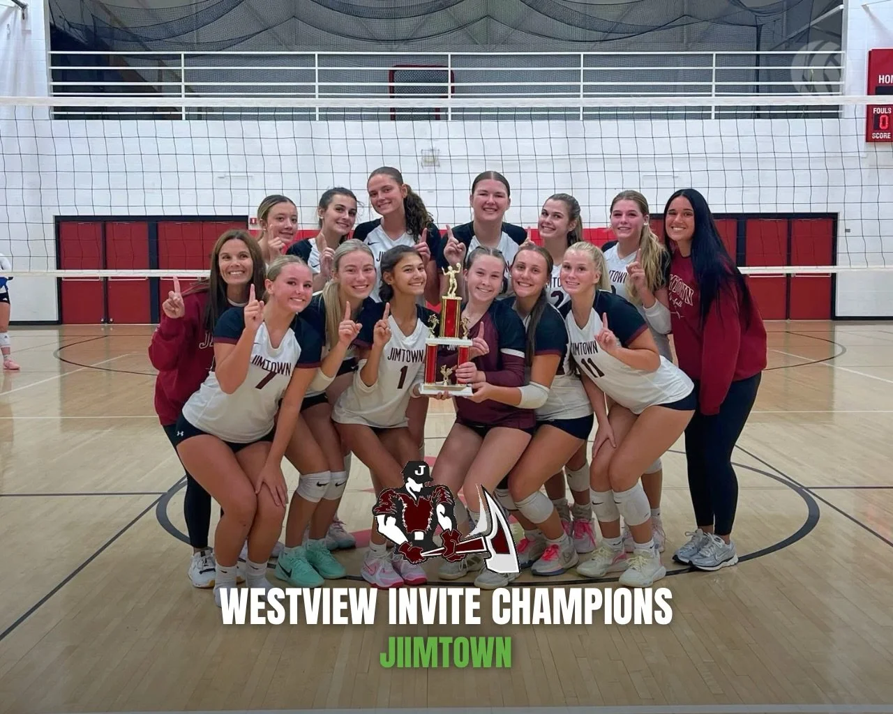 Congratulations to Jimtown for going 4-0 at the Westview Invite and taking home the hardware! In the championship, they defeated Whitko, who was undefeated that season until they faced the Jimmies. 

Congrats on this tournament win, Lady Jimmies!