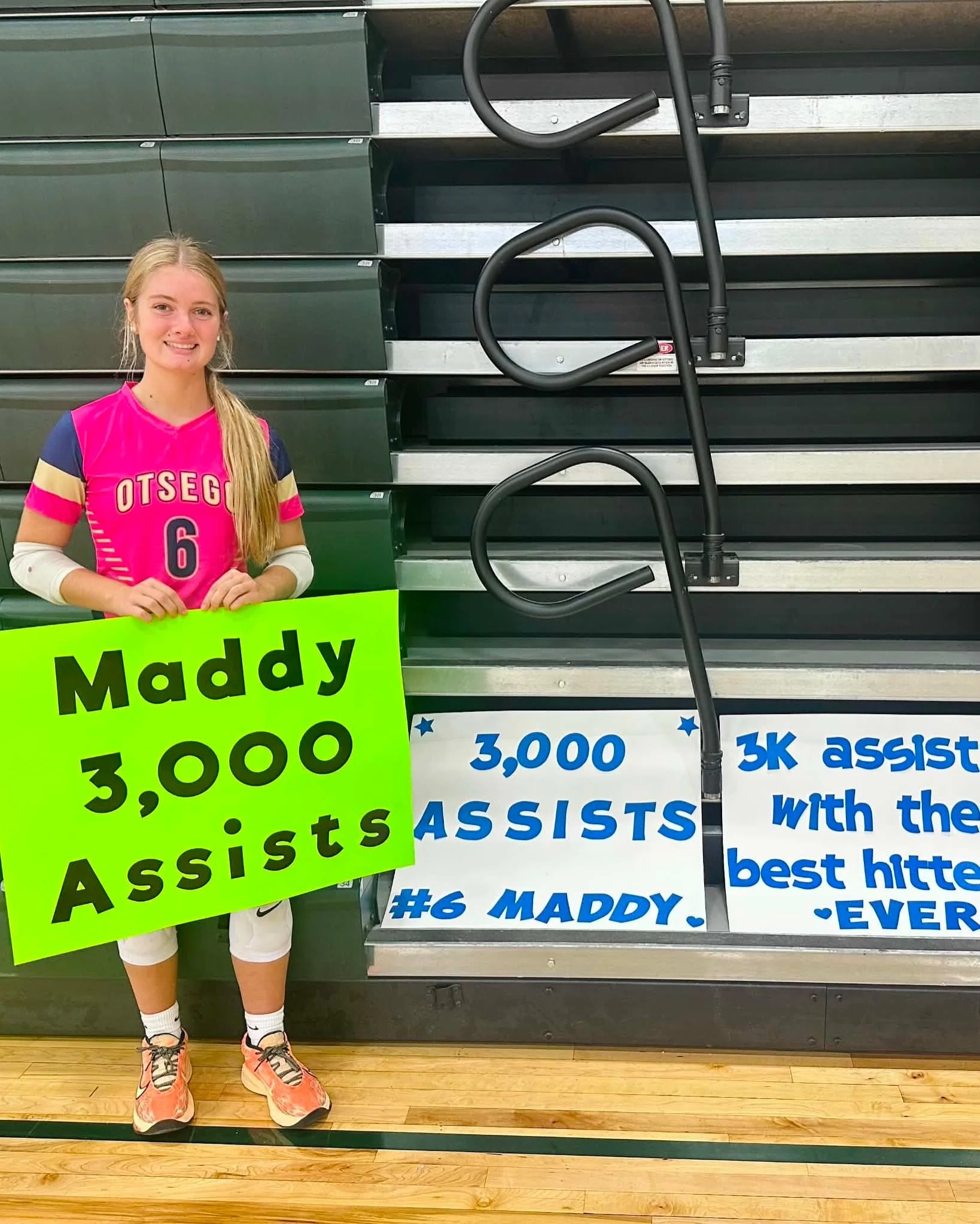 Congratulations to Otsego Volleyball senior Maddy Littel on achieving her 3,000th career assist this weekend at the Grosse Pointe North Invitational! WOW! 

Maddy is committed to playing college volleyball next season at Southwestern Michigan College