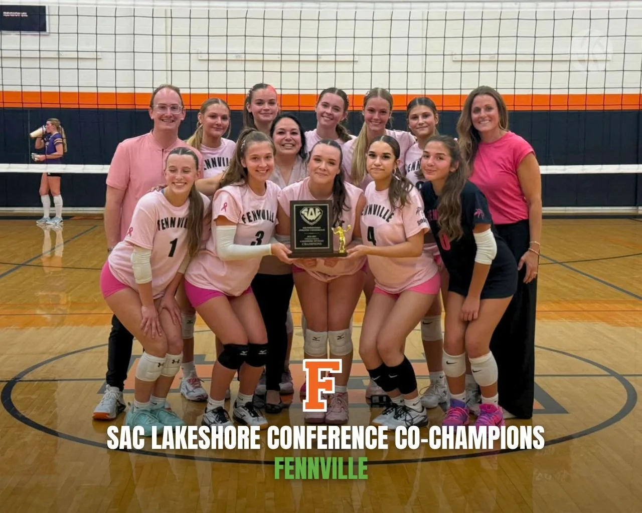 Congratulations to Fennville on claiming a share of the title at the SAC Lakeshore Conference! Fennville earned the share by sweeping South Haven 3-0 on Monday night.
