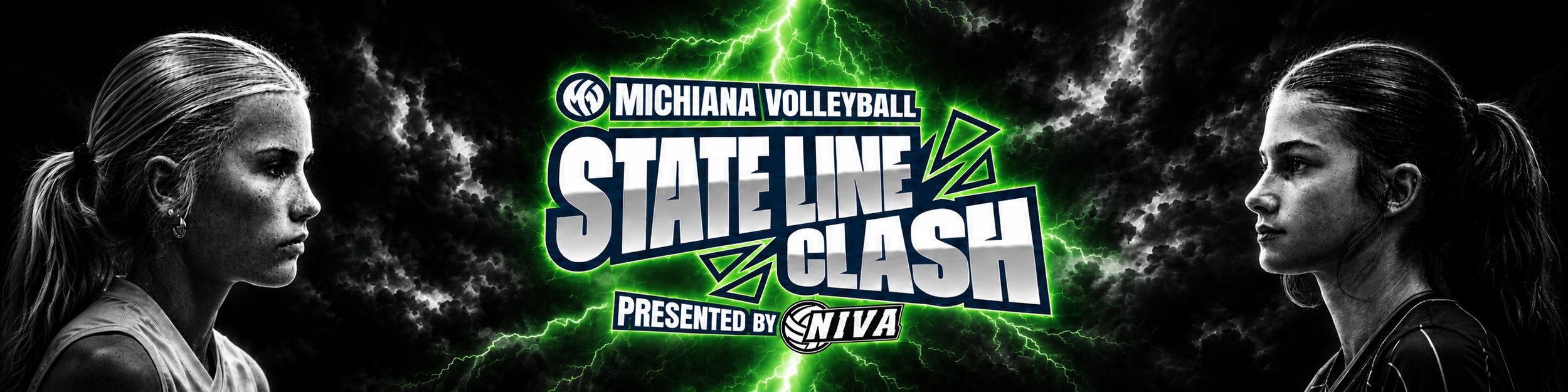 MICHIANA VOLLEYBALL STATE LINE CLASH BANNER