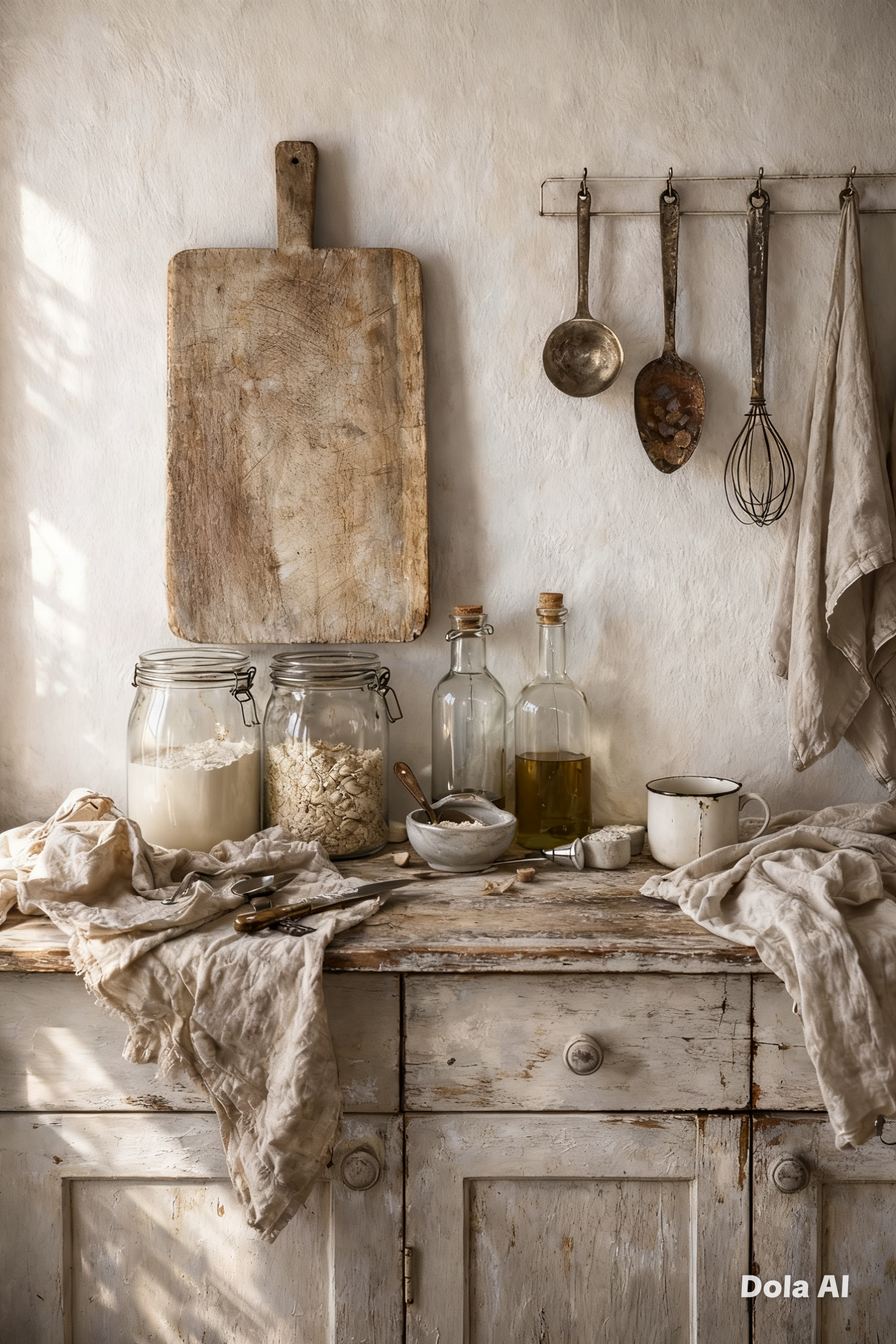 French Vintage Wooden Bread Board