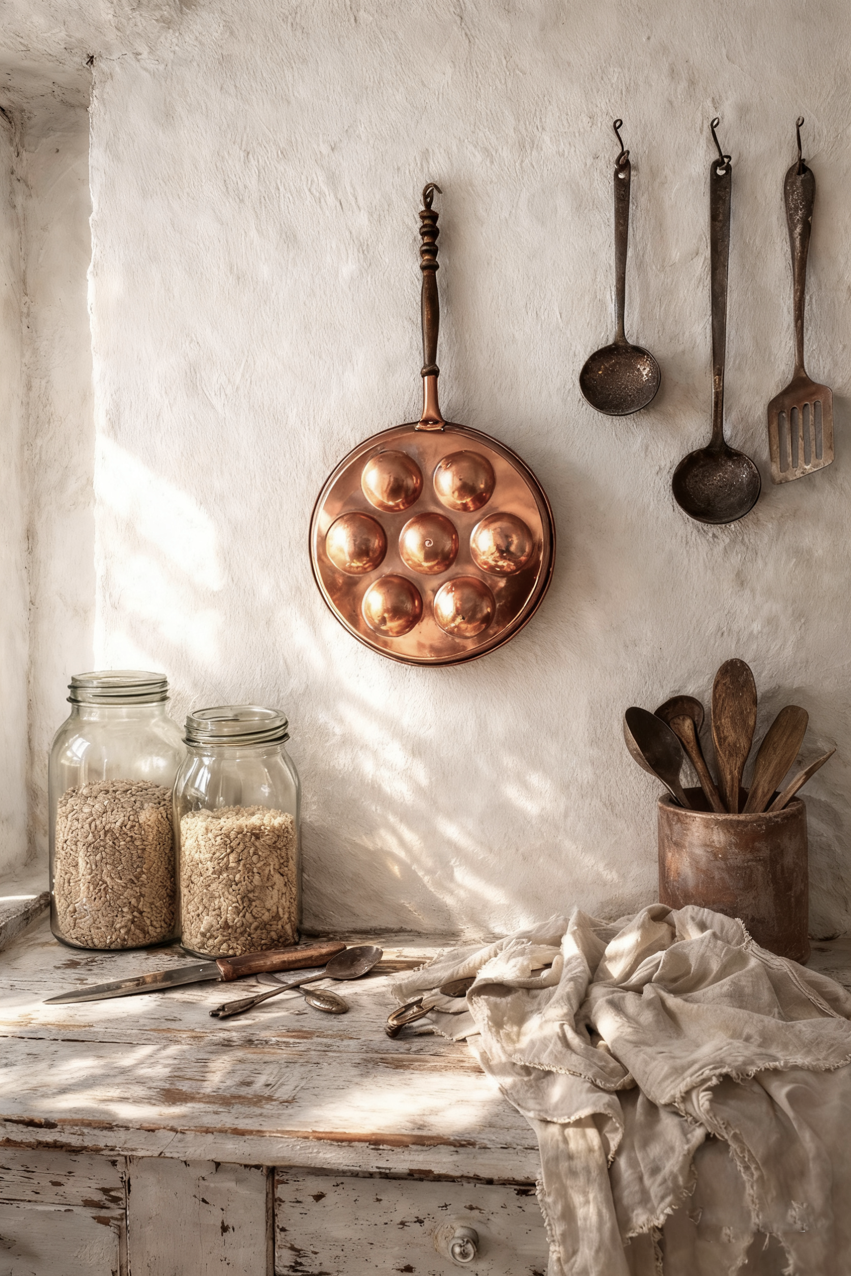 Antique French Copper Escargot Pan
