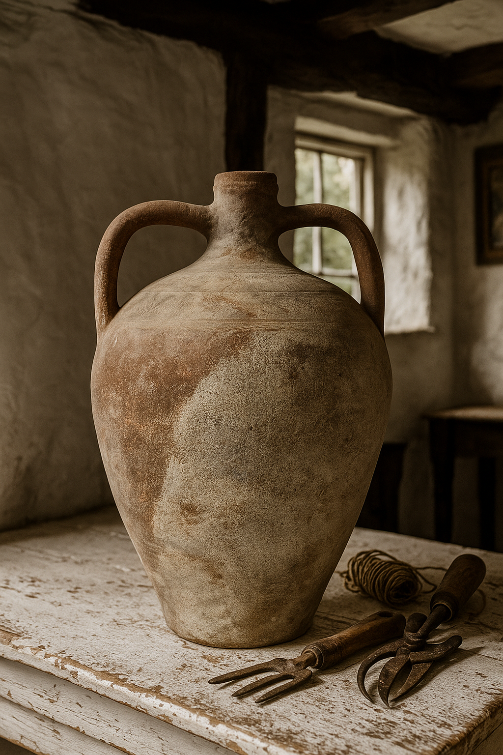 20th Century Pottery Mediterranean Amphora