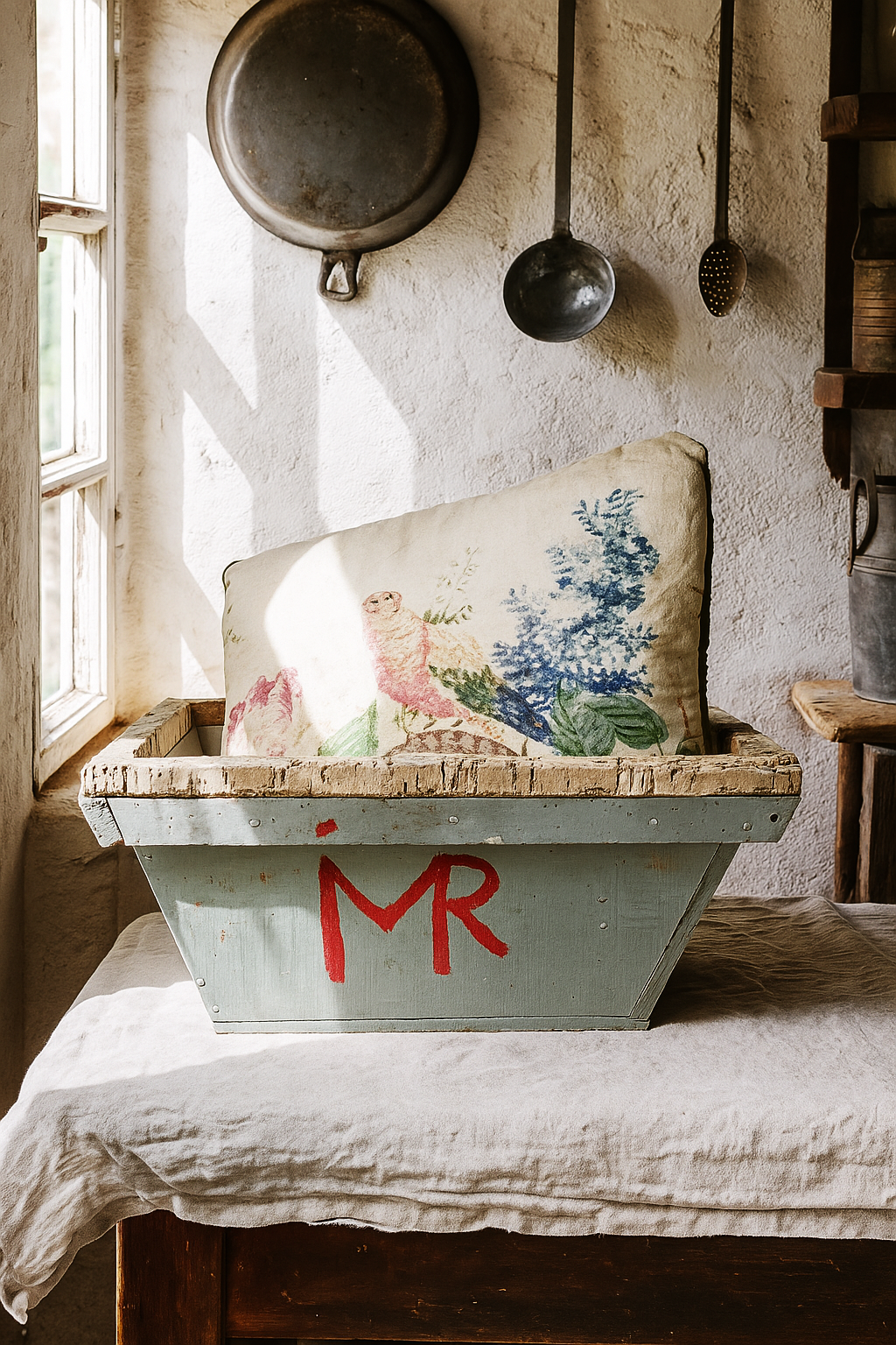 Vintage Portuguese Fishing Basket