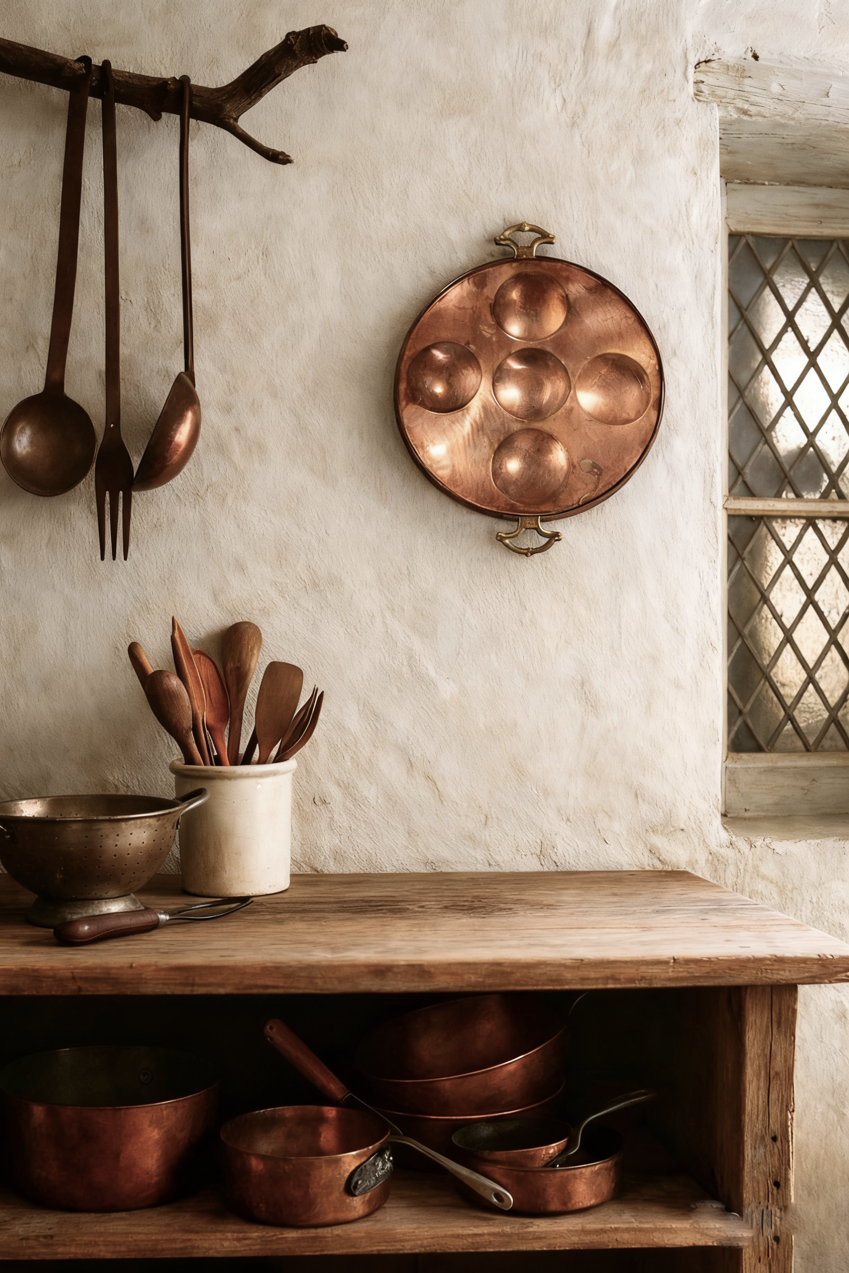 Antique French Copper Escargot Mould