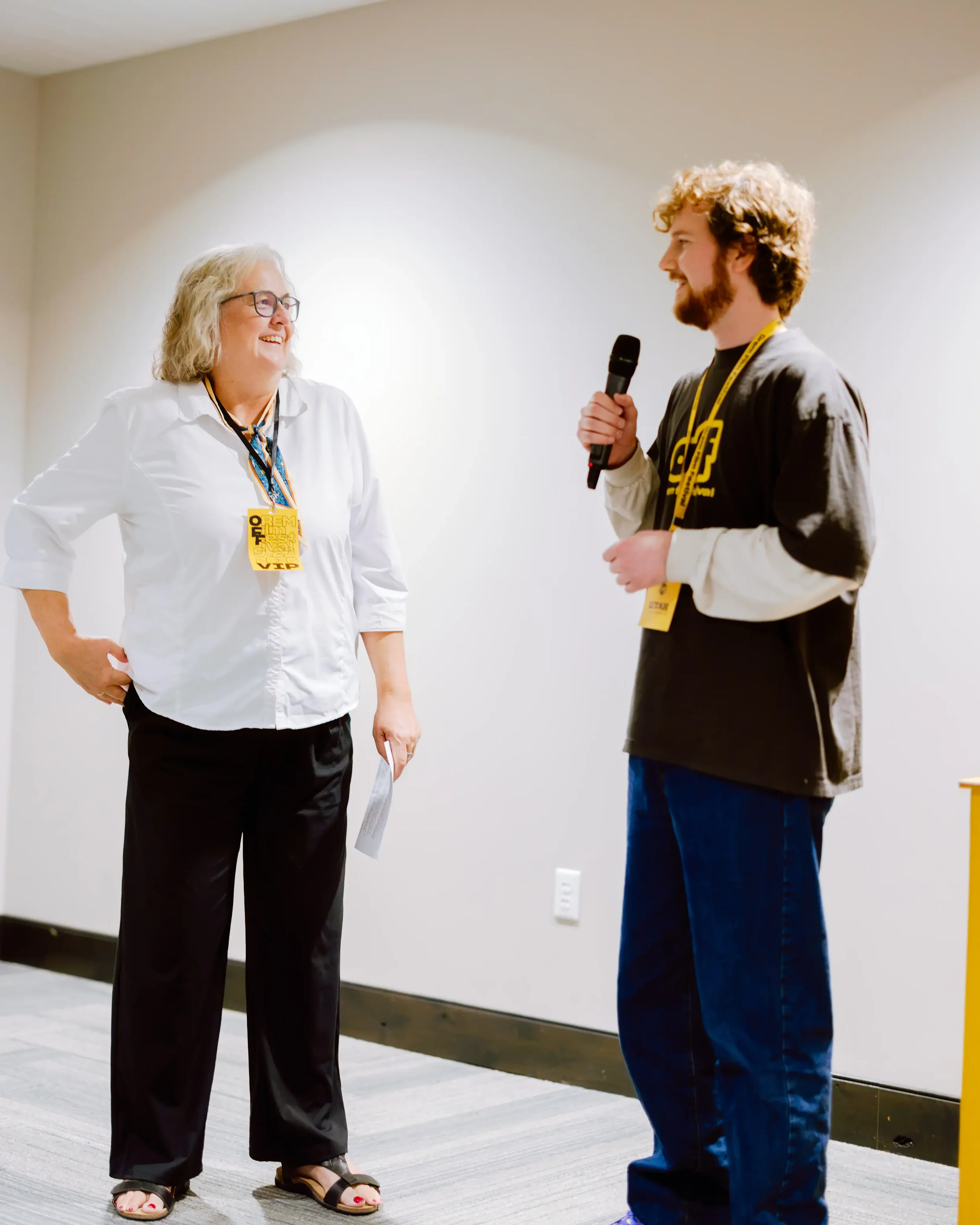Orem City Mayor Karen McCandless and Orem Film Festival Founder Trevor Allen