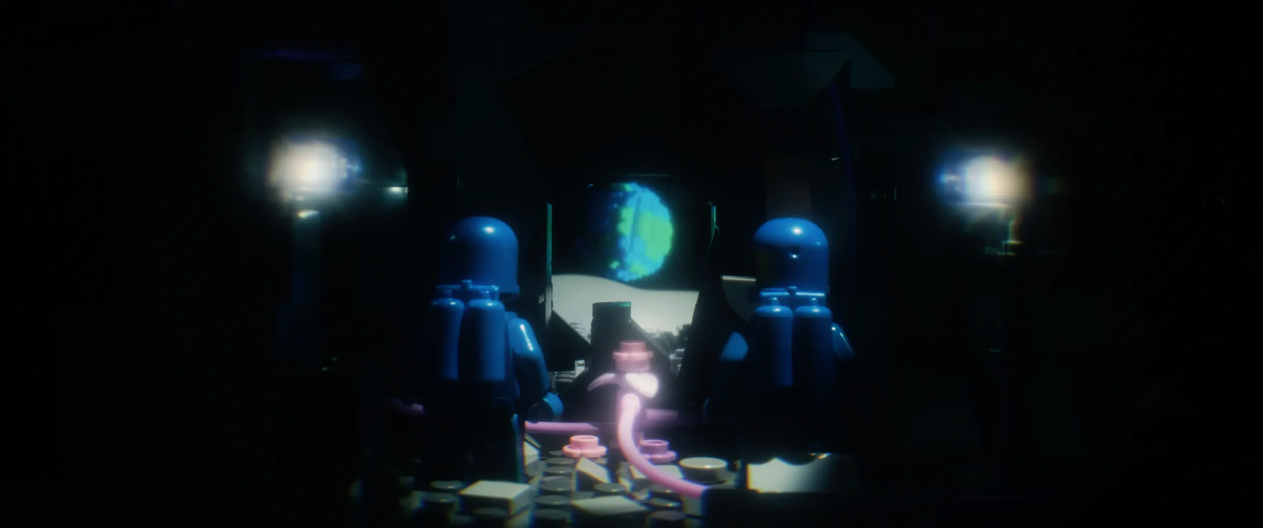 Still from an official selection film showing characters in a dramatic indoor scene