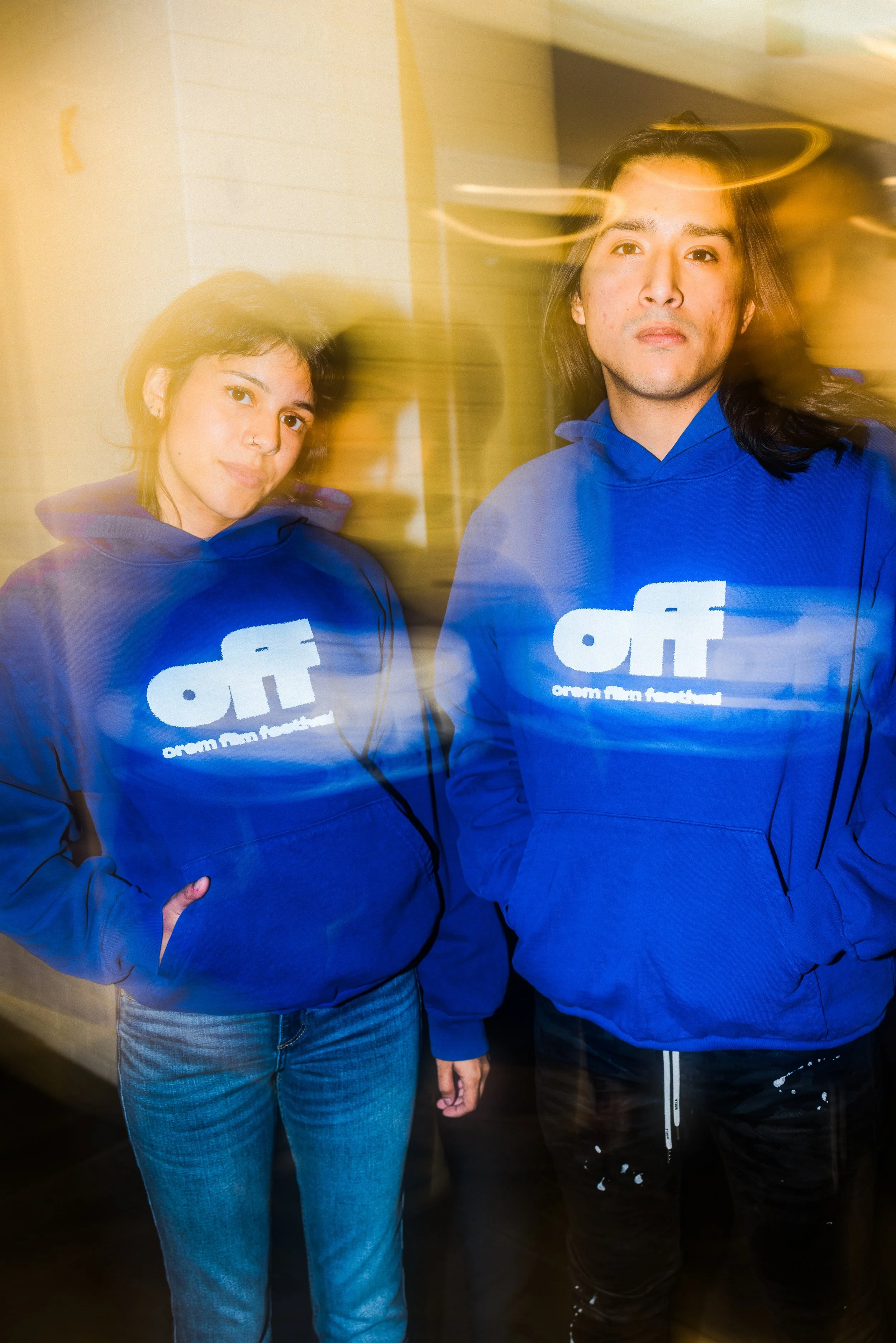 Blue Heavy Fleece Hoodie