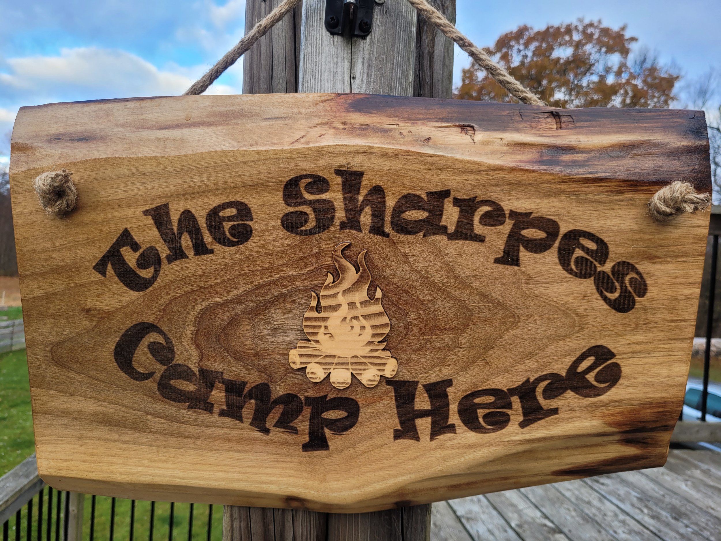 Custom Camping Sign